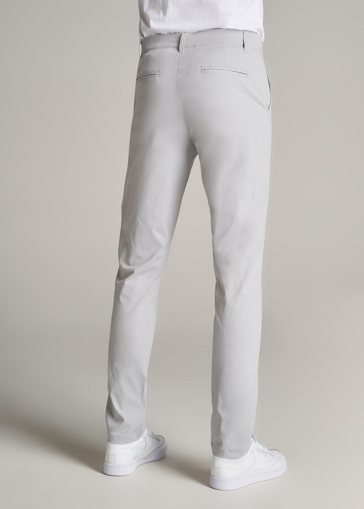 TAPERED FIT Traveler Chino Pants for Tall Men in Light Grey Product Image