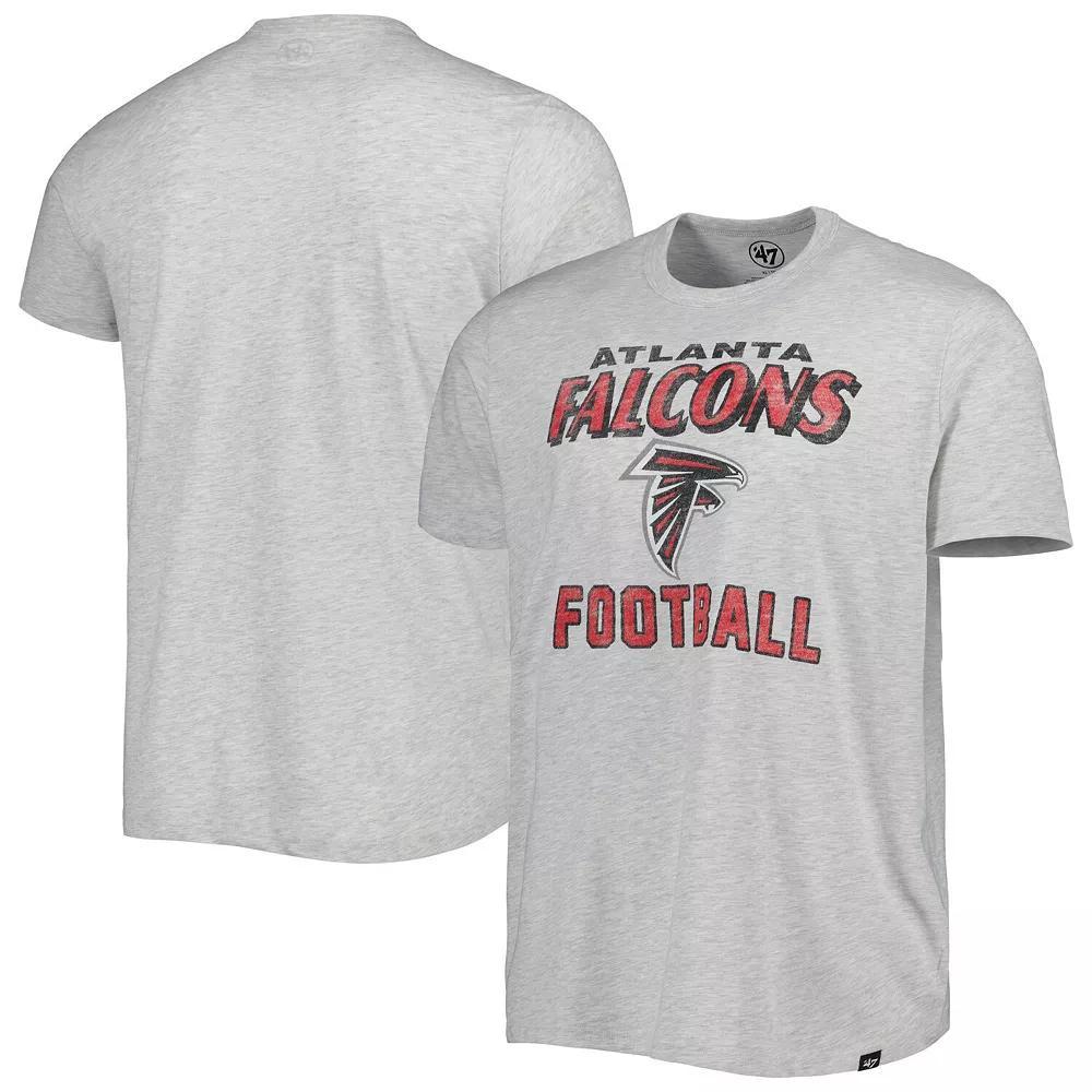 Men's '47 Heathered Gray Atlanta Falcons Dozer Franklin Lightweight T-Shirt, Size: 2XL, Grey Product Image