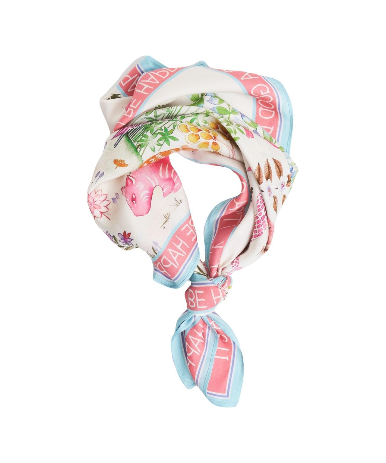 Satin skirt with print Product Image