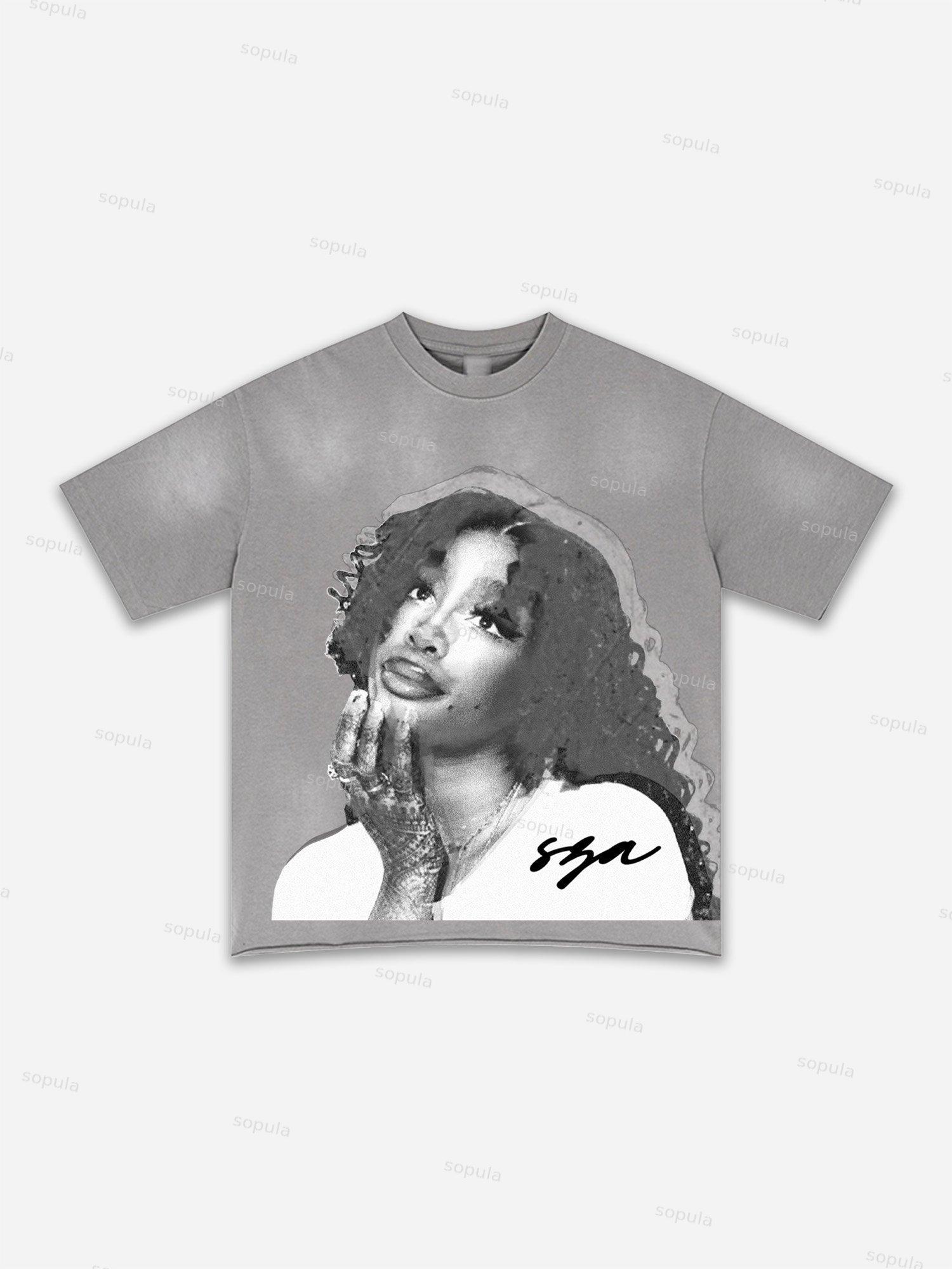 Fly By Choice X Spacestation Graphic Print Washed T-shirt Product Image