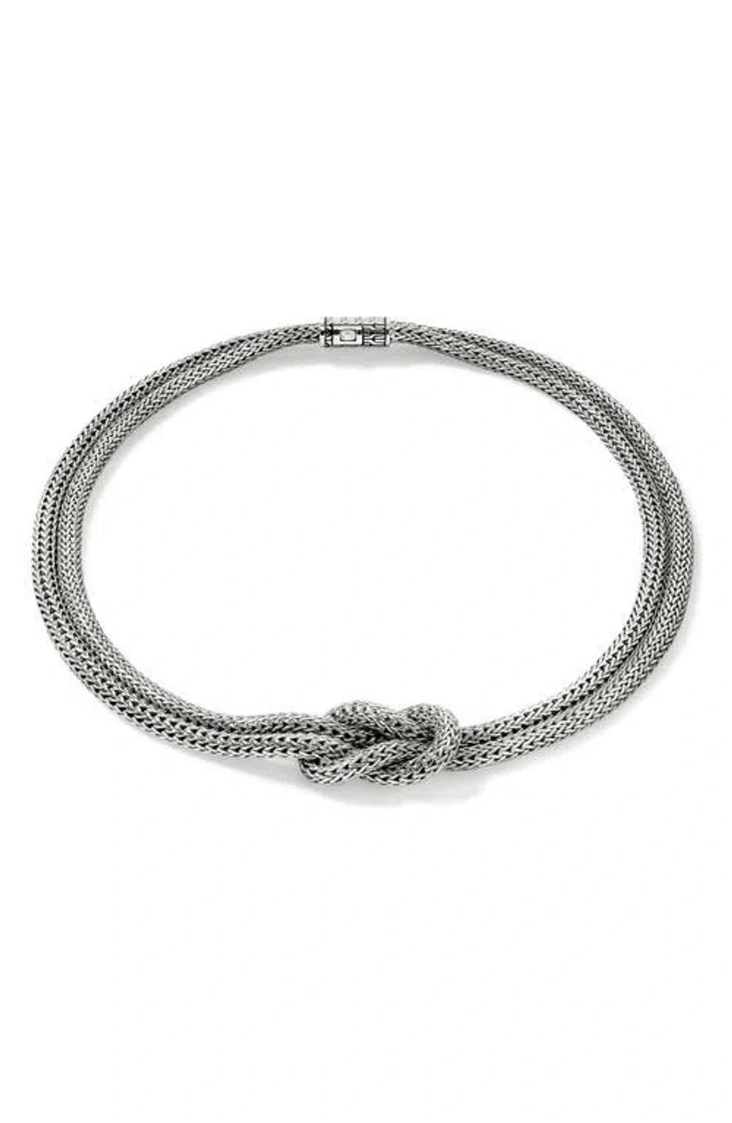 JOHN HARDY Love Knot Necklace, 10mm In Silver Product Image