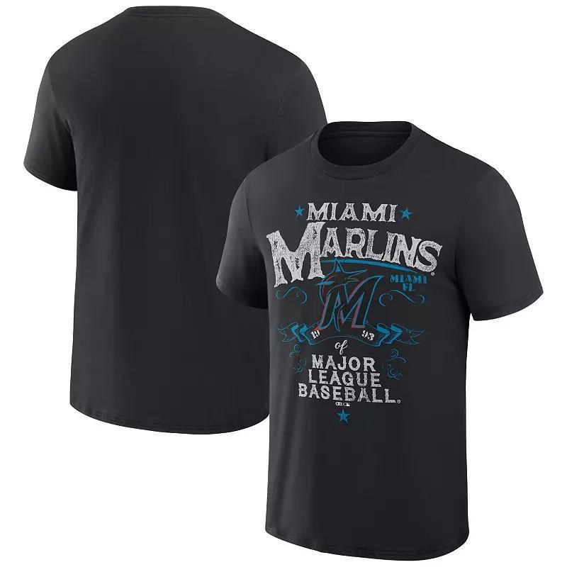 Mens Darius Rucker Collection by Fanatics Miami Marlins Beach Splatter T-Shirt Product Image