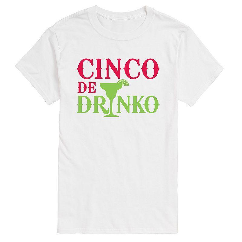 Big & Tall Cinco De Drinko Tee, Men's, Size: 5XB, Blue Product Image