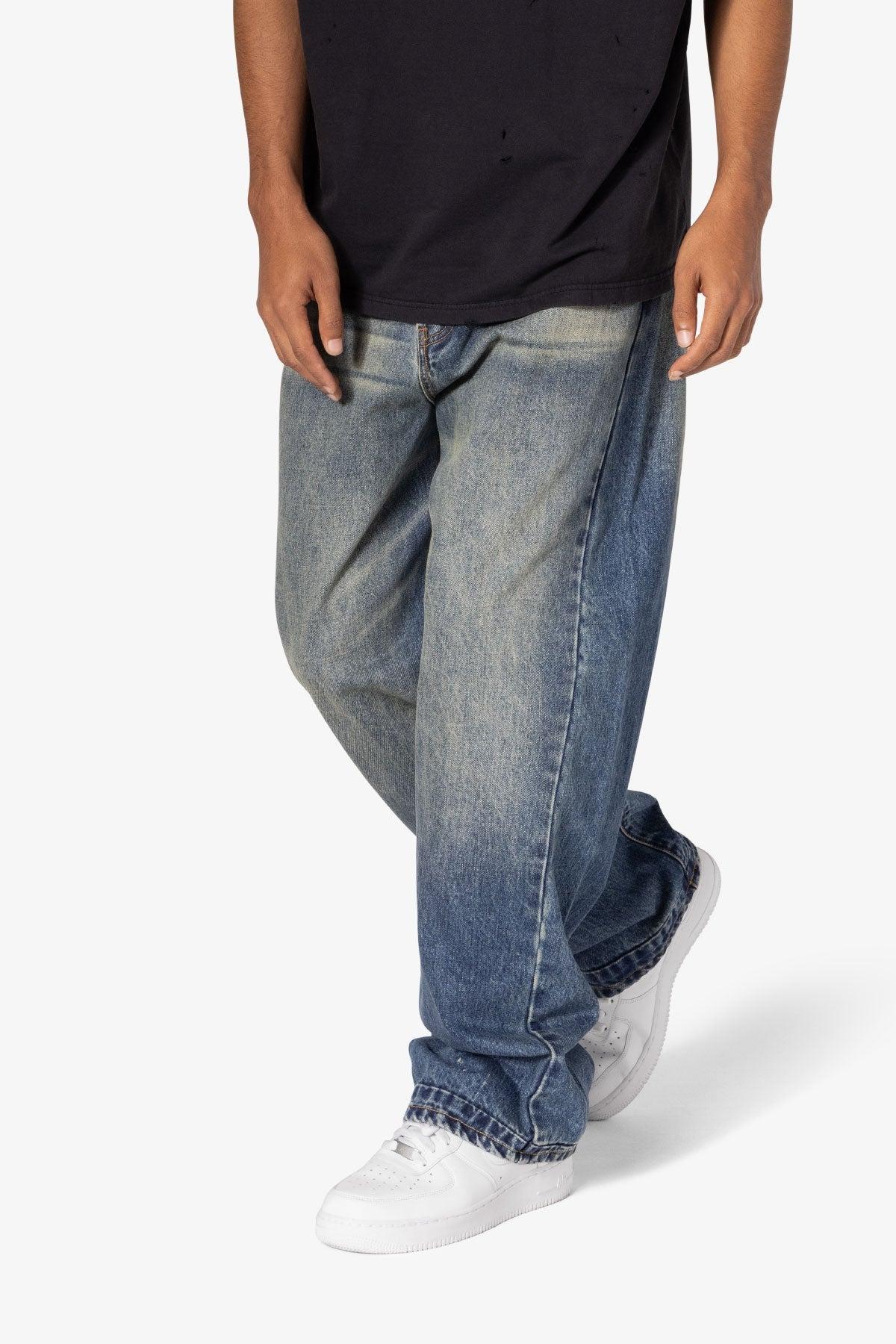 Ultra Baggy Washed Up Denim - Blue Product Image