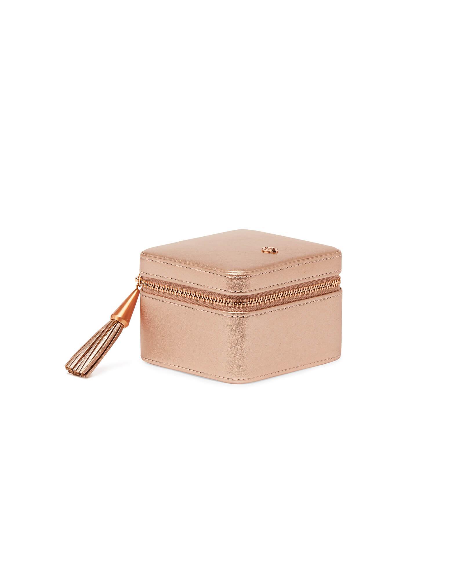 Small Travel Jewelry Case in Rose Gold Product Image