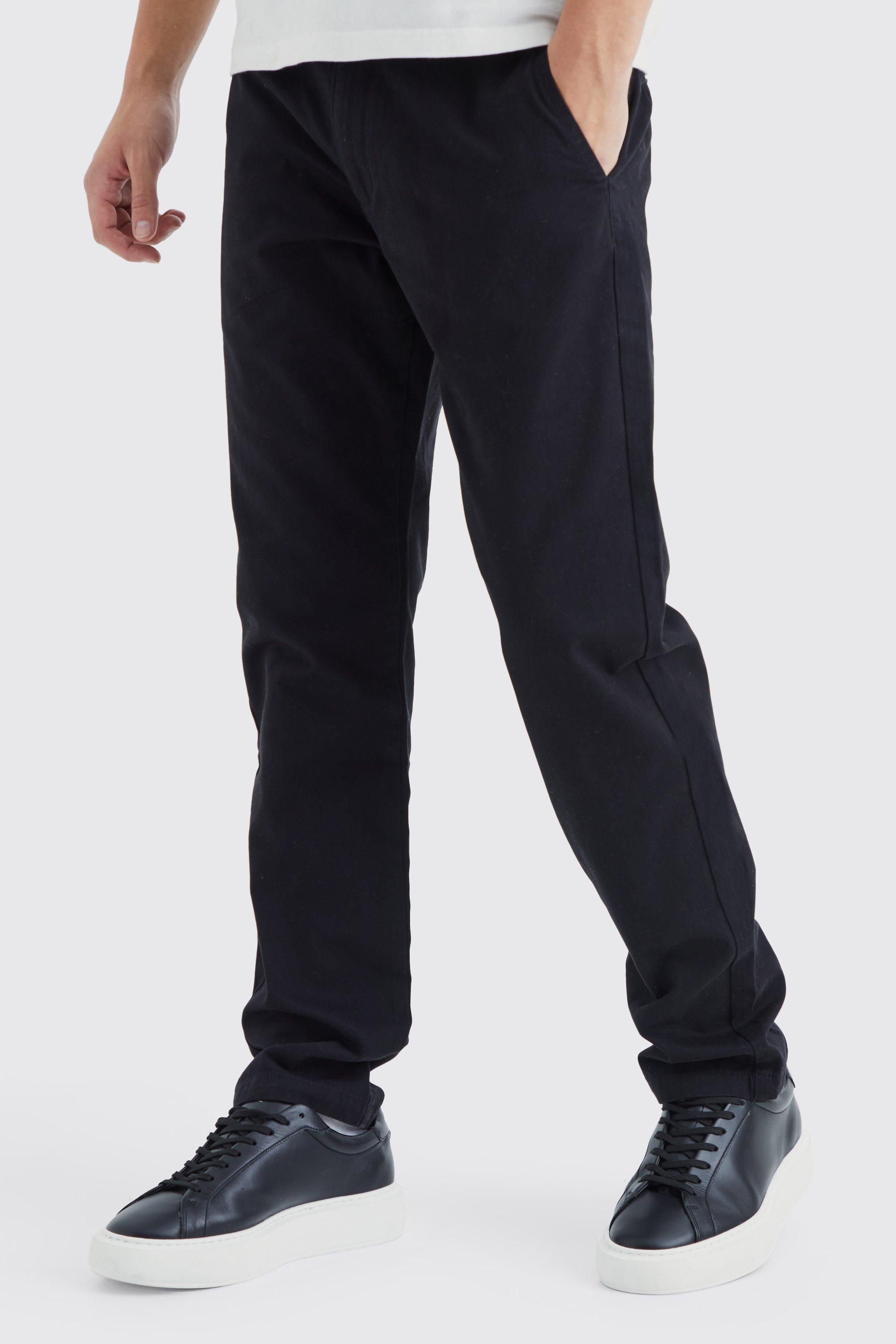 Fixed Waist Slim Chino Pants | boohooMAN USA Product Image