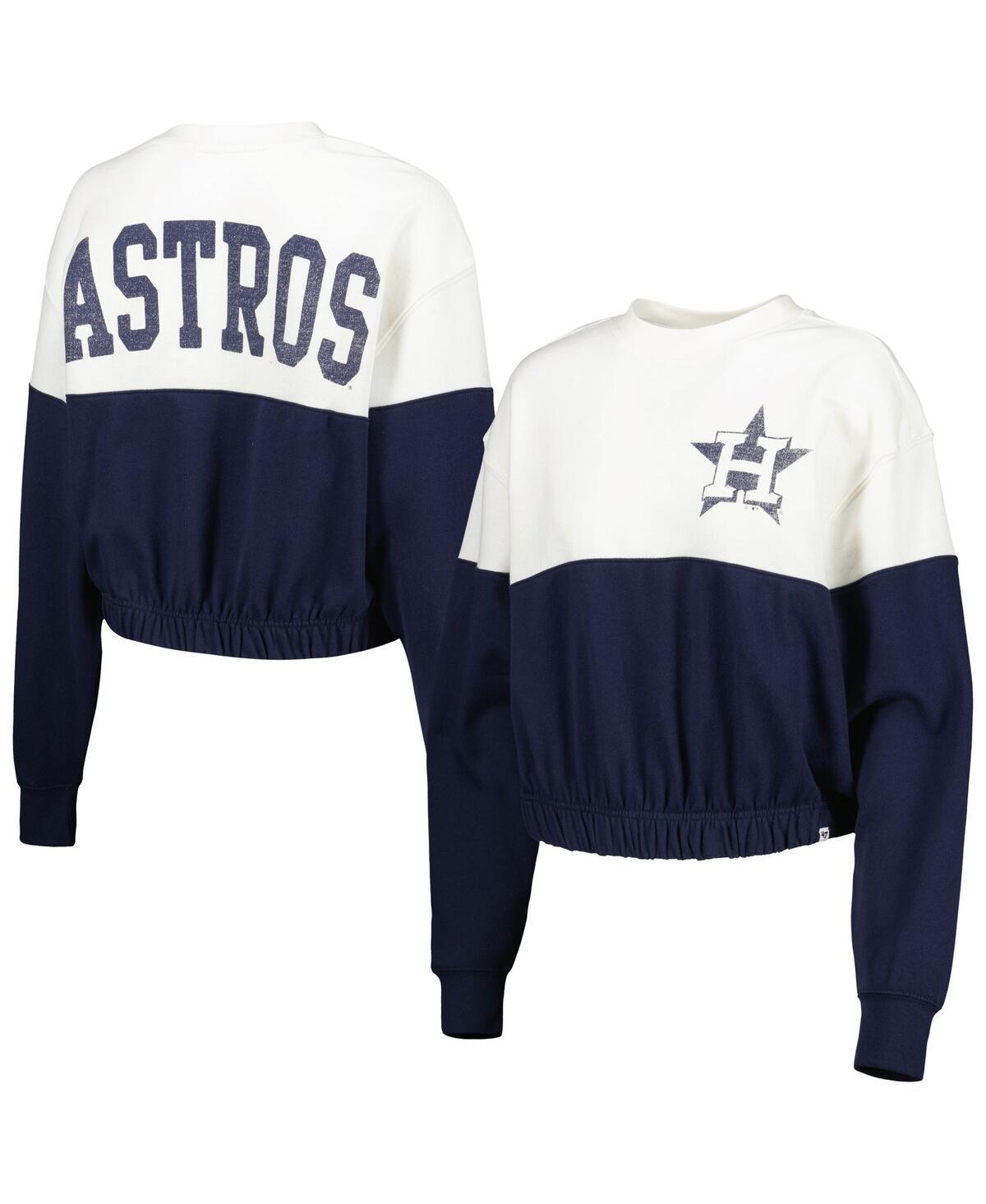 Womens 47 /Navy Houston Astros Take Two Bonita Pullover Sweatshirt Product Image