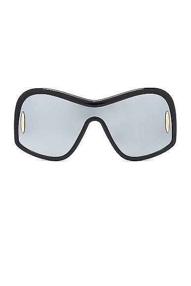 Loewe Shield Sunglasses in Black Product Image