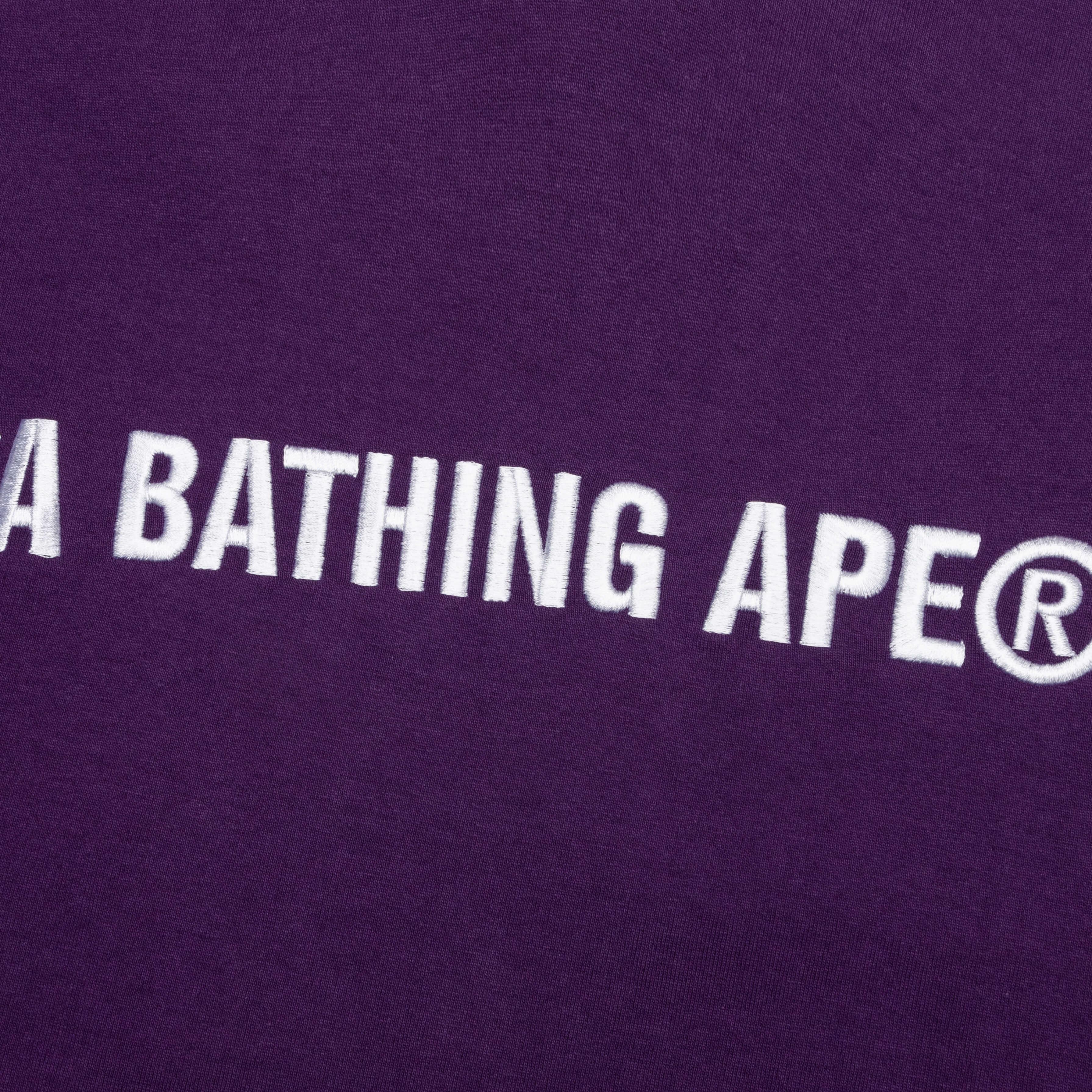 A Bathing Ape Logo Tee - Purple Male Product Image