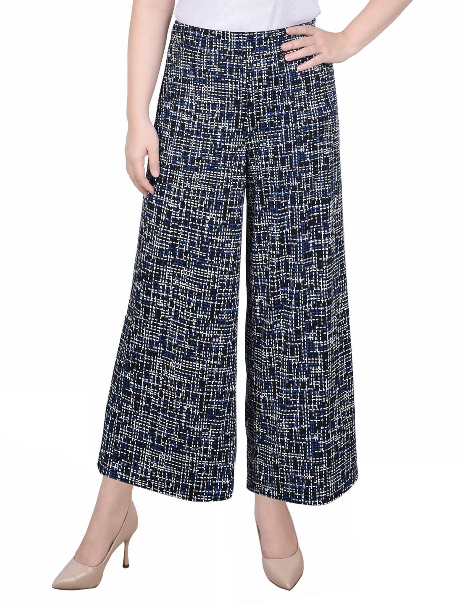 Pull On Palazzo Pants - Petite Product Image