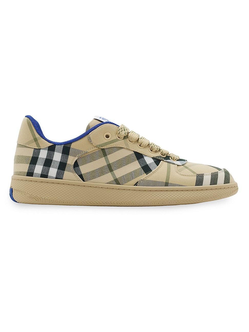 Womens Terrace Check Cotton-Blend Sneakers Product Image