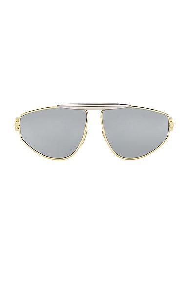 Loewe Metal Sunglasses in Metallic Gold Product Image