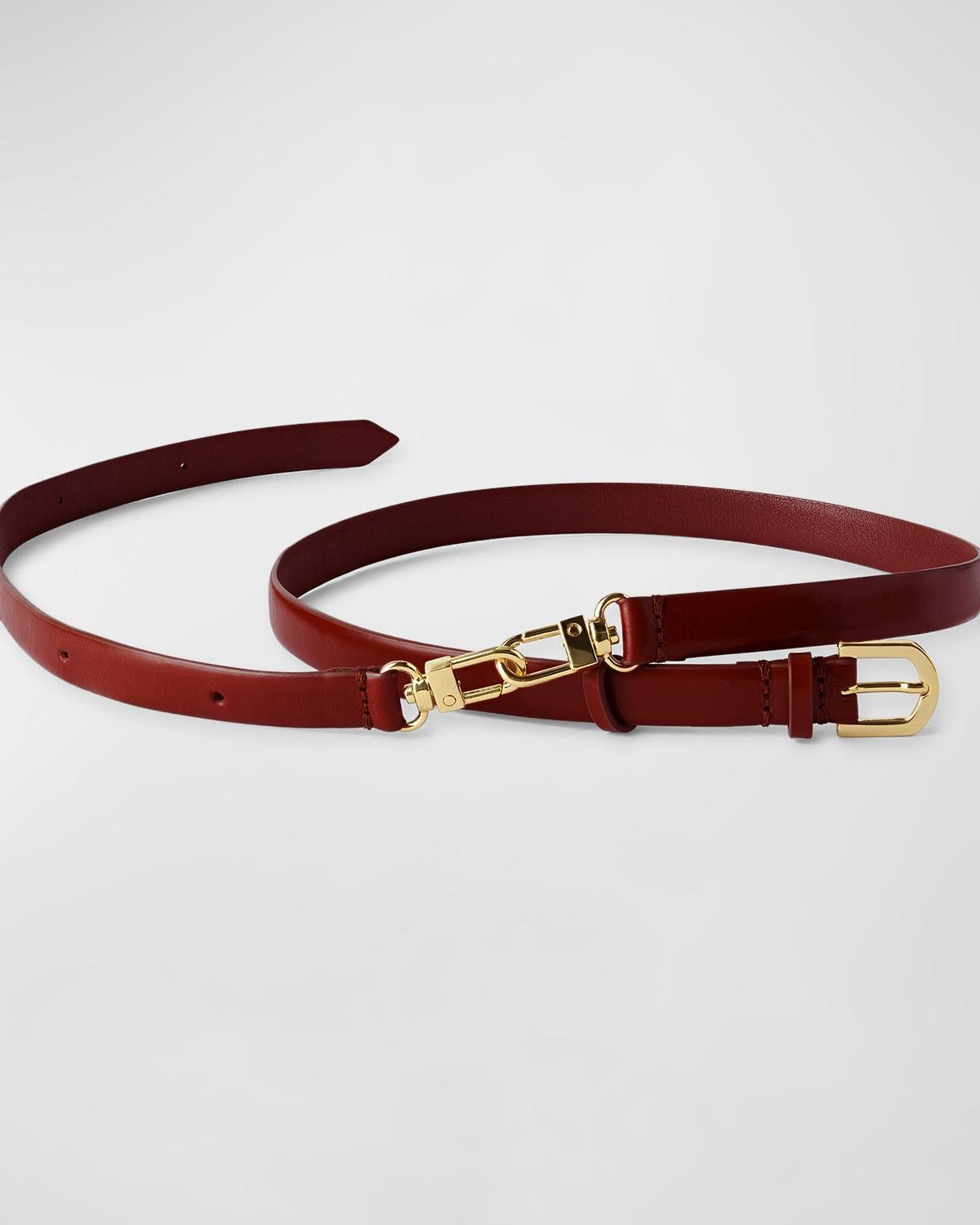 Double Clasp Leather Belt Product Image