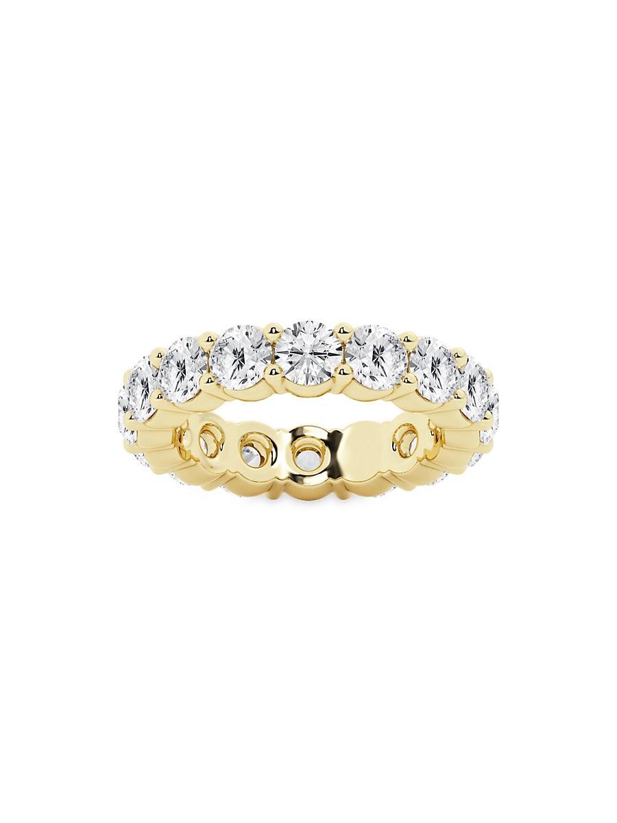 Womens 14K Yellow Gold & Round Lab-Grown Diamond Eternity Band/2.00-5.00 TCW Product Image