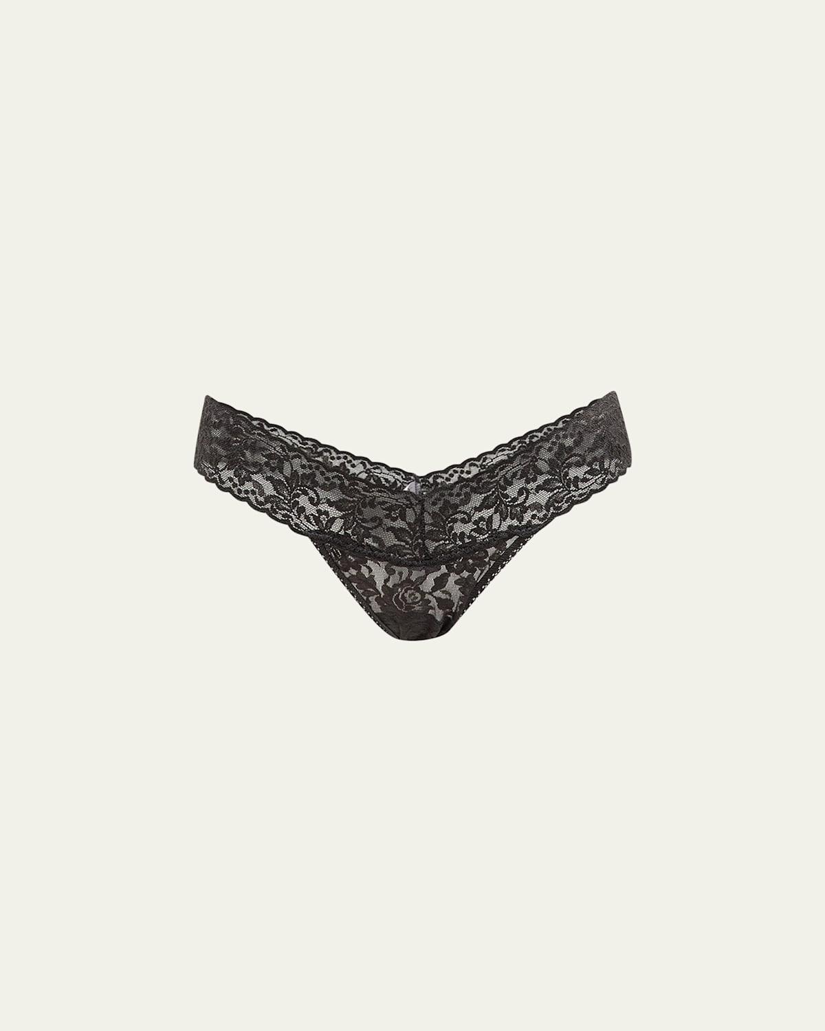 Rolled Low-Rise Lace Thong Product Image