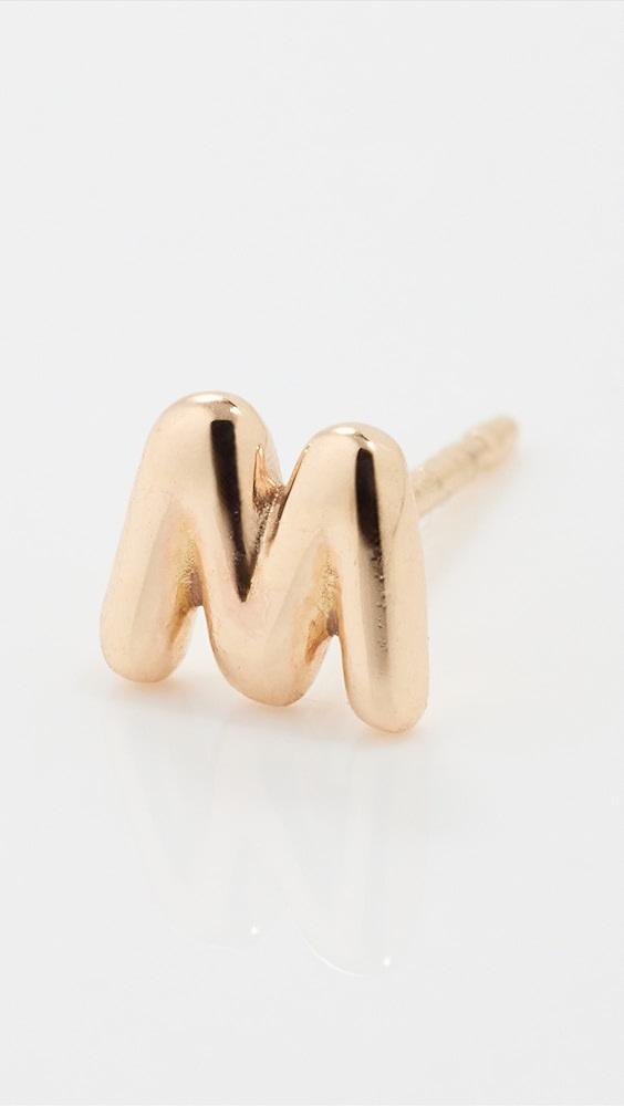 Ariel Gordon Jewelry 14k Mini Helium Initial Stud Earring | Shopbop Product Image