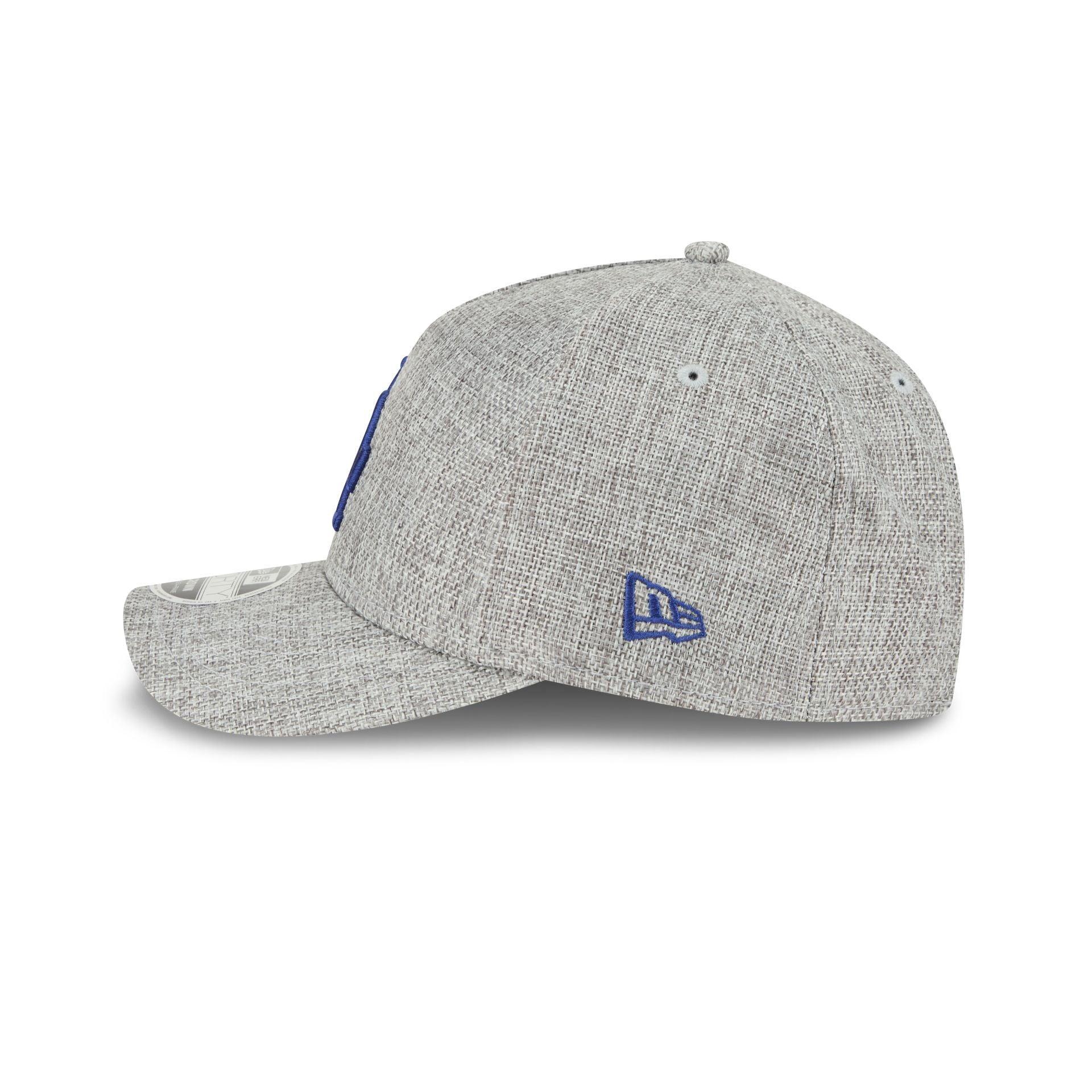 Los Angeles Dodgers Cotton Weave Gray 9FORTY M-Crown A-Frame Snapback Hat Male Product Image