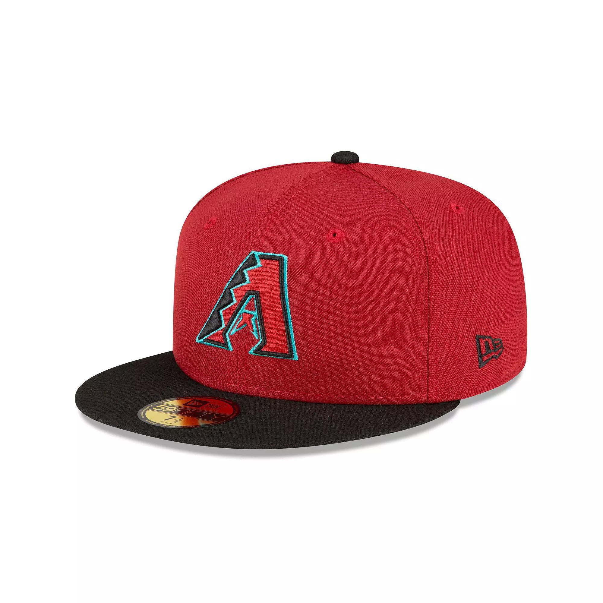 Men's New Era Red/Black Arizona Diamondbacks Home Authentic Collection On-Field 59FIFTY Fitted Hat,  Product Image