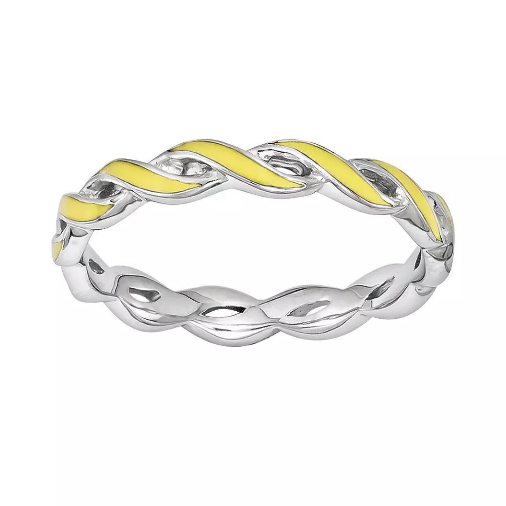 Stacks & Stones Sterling Silver Stack Ring, Women's, Size: 10, Yellow Product Image