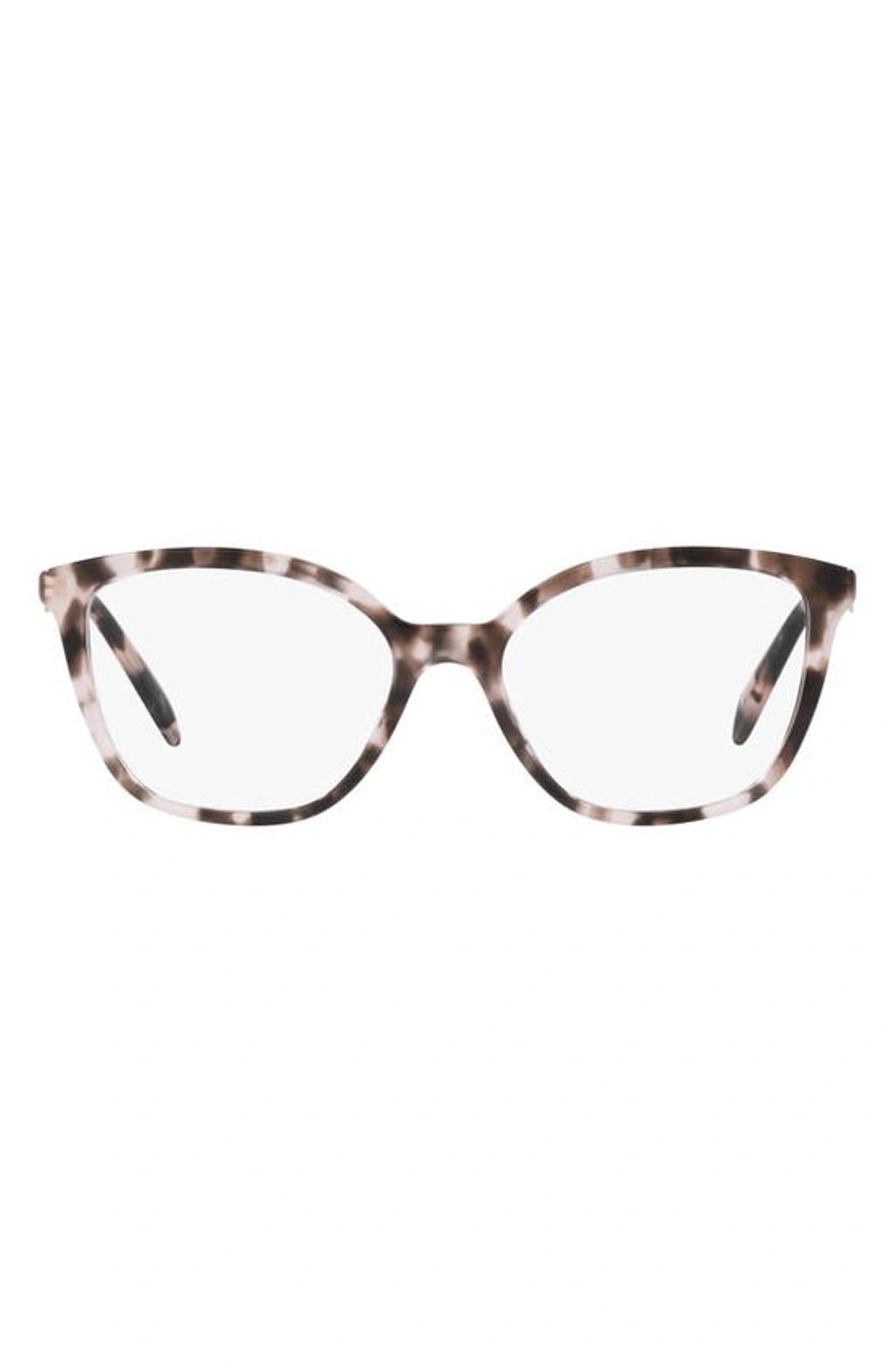 PRADA 52mm Butterfly Optical Glasses In Pink Tortoise Product Image