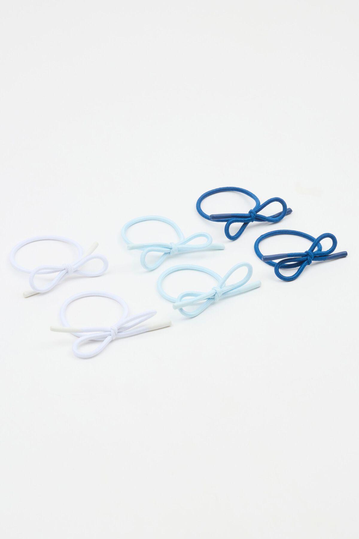 Pack of 6 Bow Hair Elastics Product Image