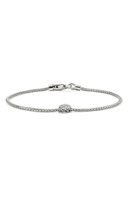 JOHN HARDY Jh Essential Pavé Bracelet, Diamonds In Silver Product Image