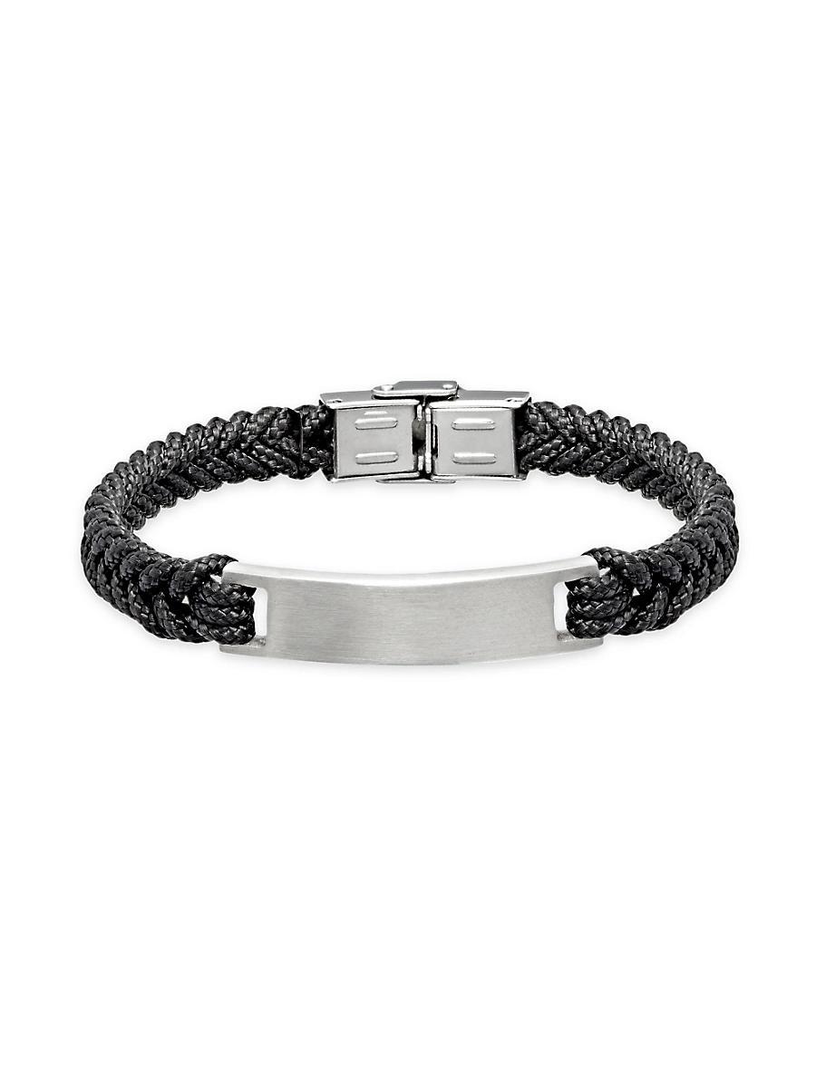 Mens Braided ID Bracelet Product Image