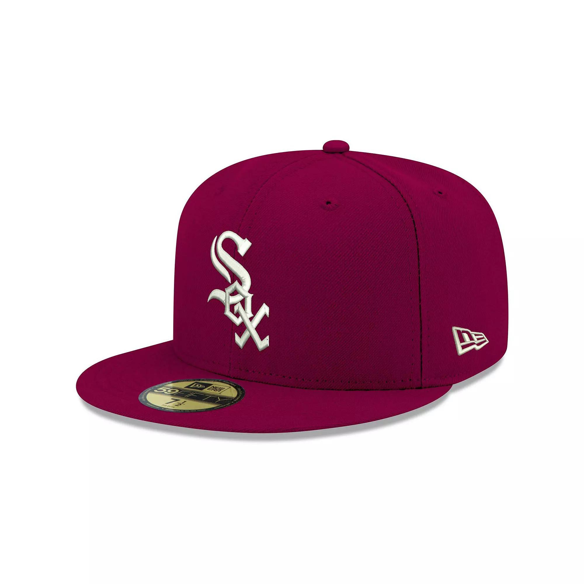 Men's New Era Navy Chicago White Sox Logo White 59FIFTY Fitted Hat,  Product Image