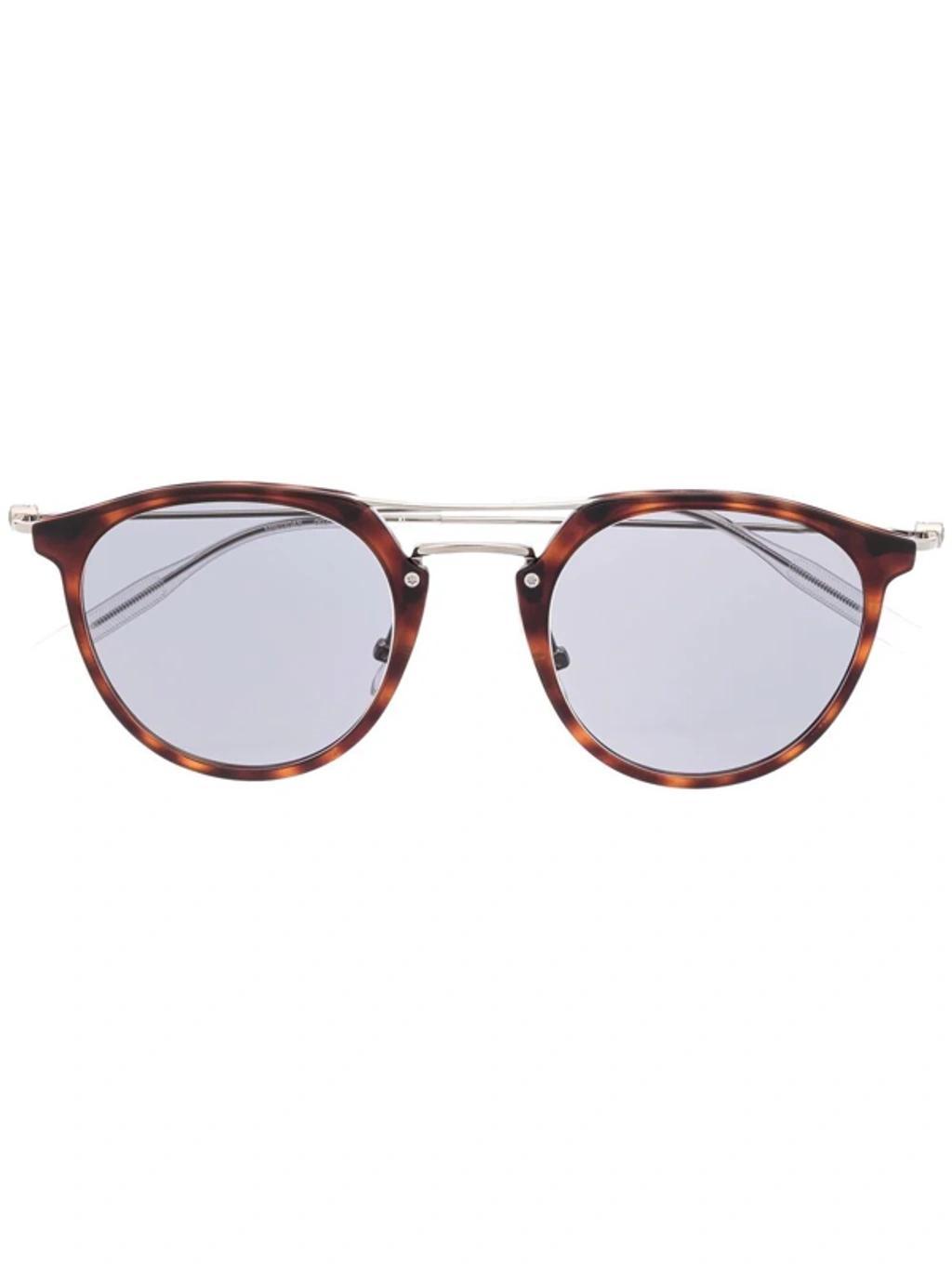 MONTBLANC Mb0204s Round Glasses In Brown Product Image