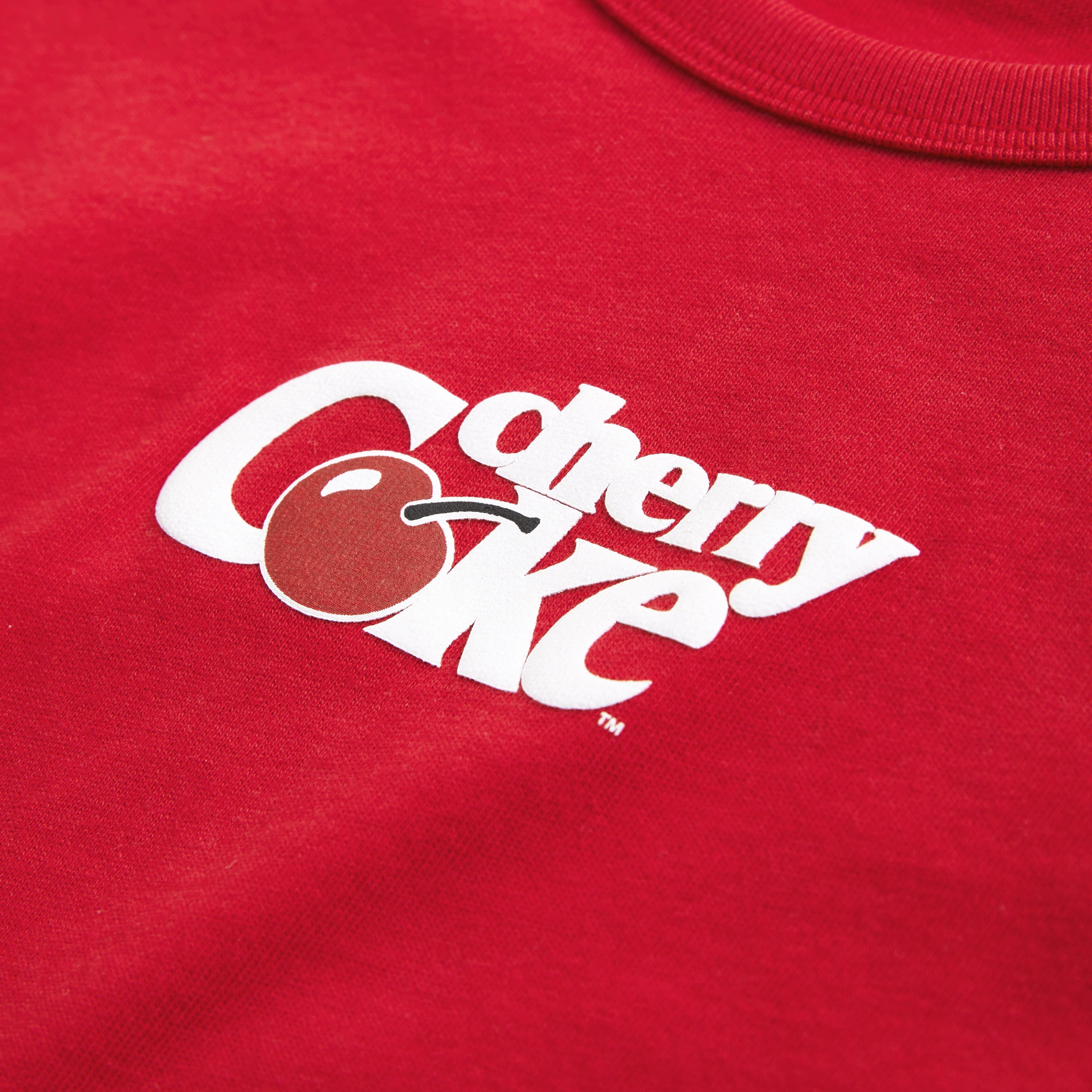 Short-Sleeve Cherry Coke Graphic Skimming Tee Product Image