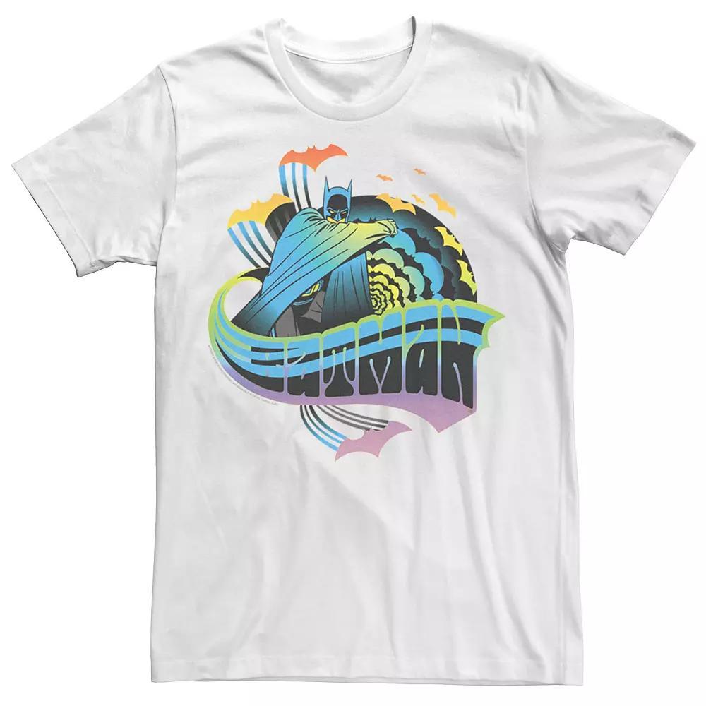 Adult DC Comics Pride Batman Retro Rainbow Tee, Men's,  Product Image