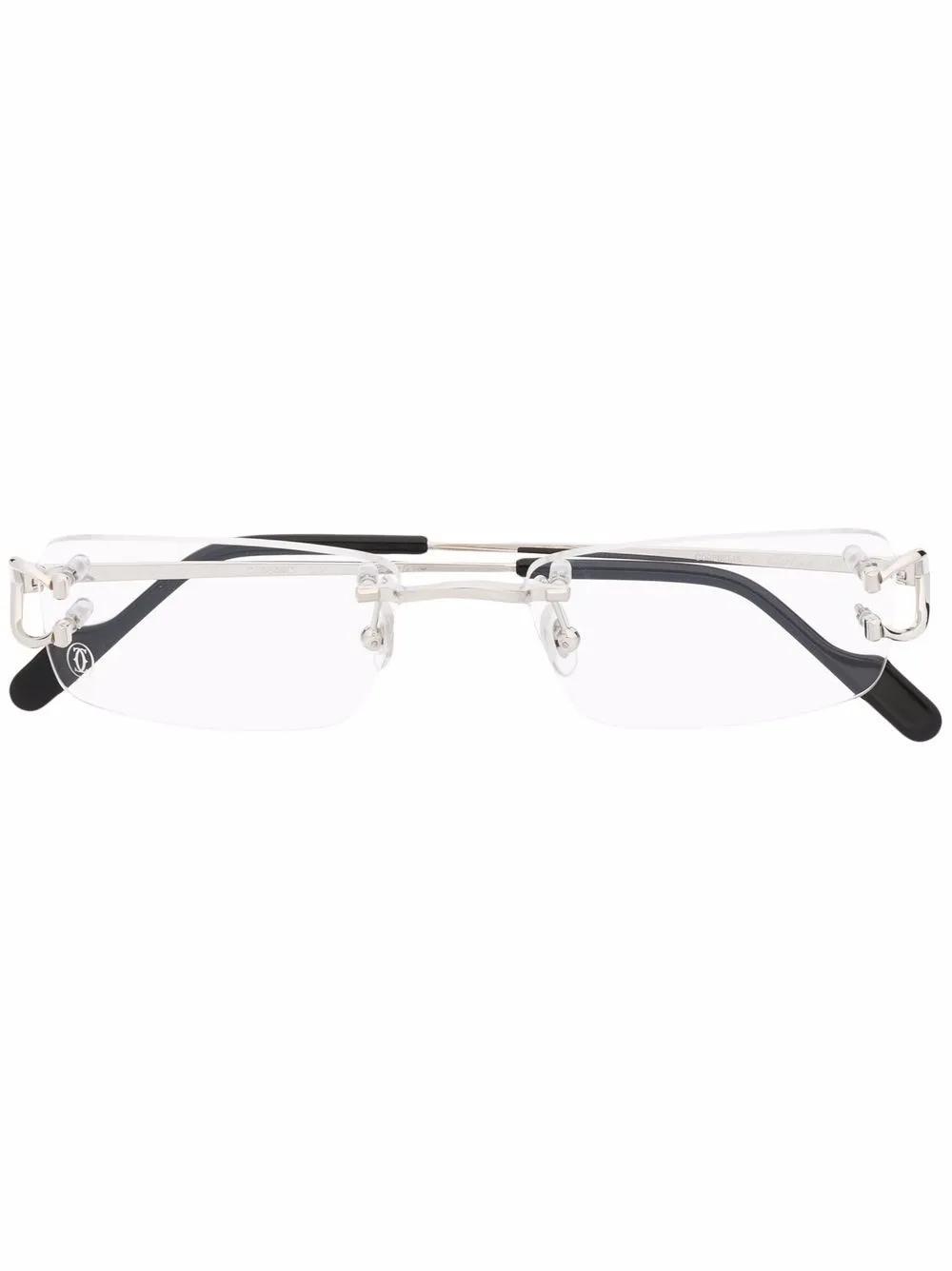 rimless square-frame glasses Product Image