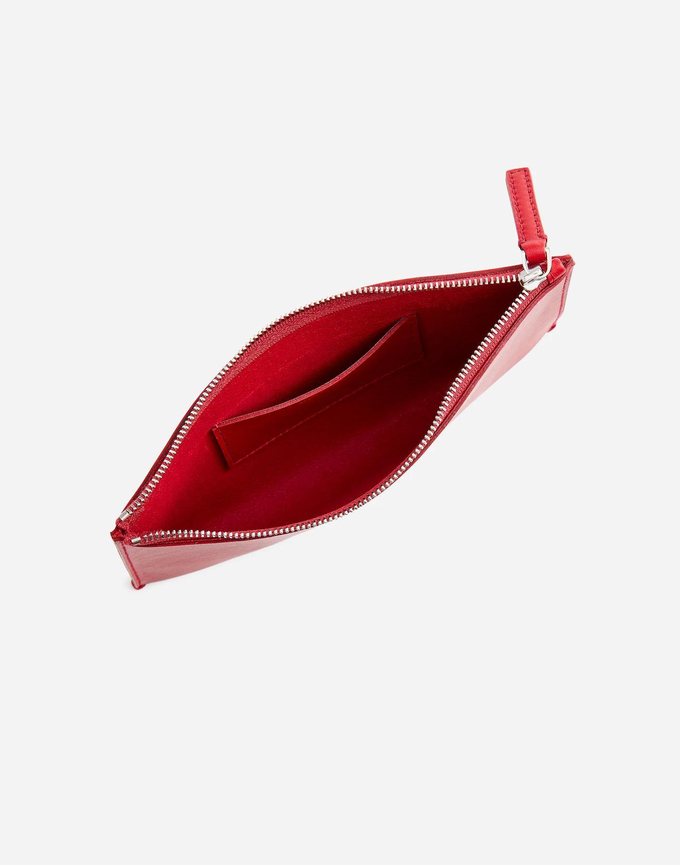 The Pouch Clutch in Leather Product Image