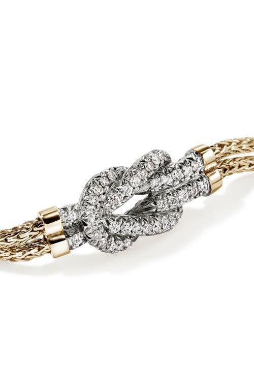 JOHN HARDY Love Knot Bracelet, Diamonds In 14k Yellow Gold Product Image