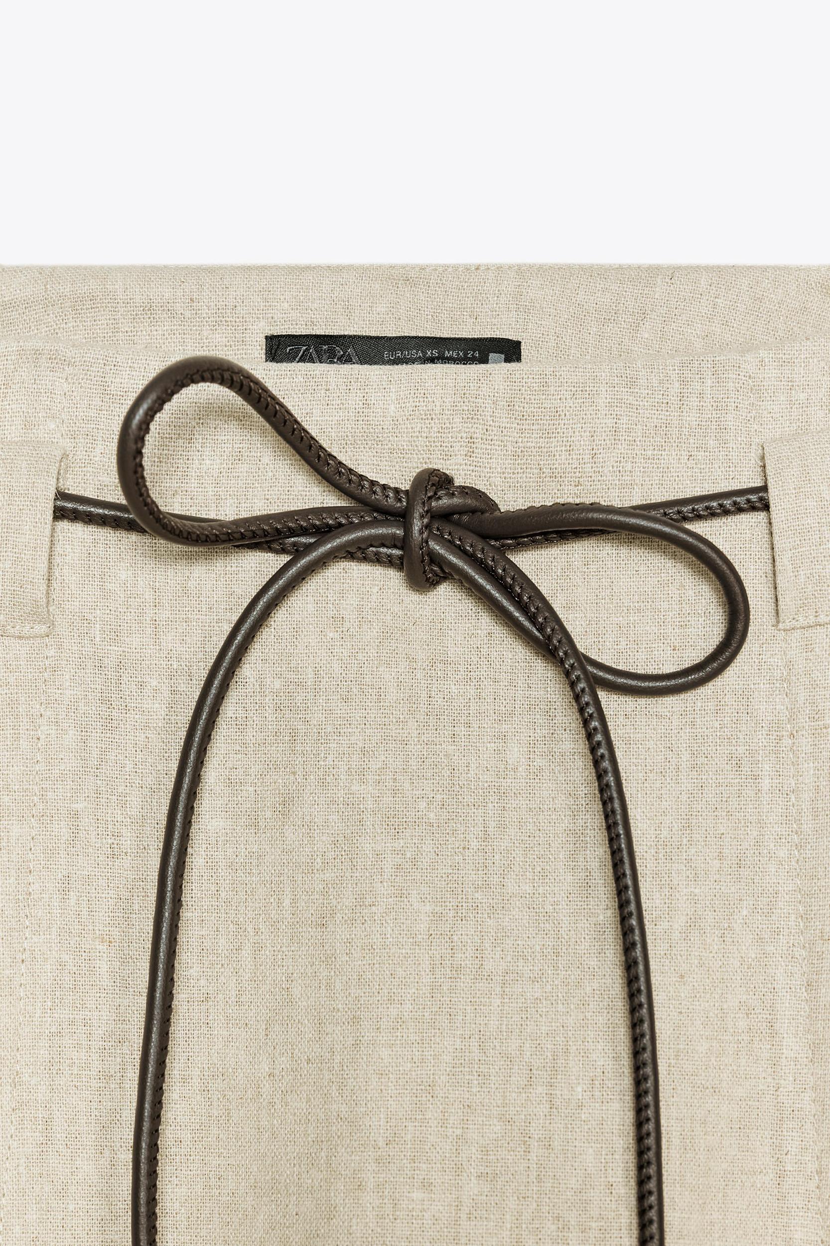 LINEN MIDI SKIRT Product Image