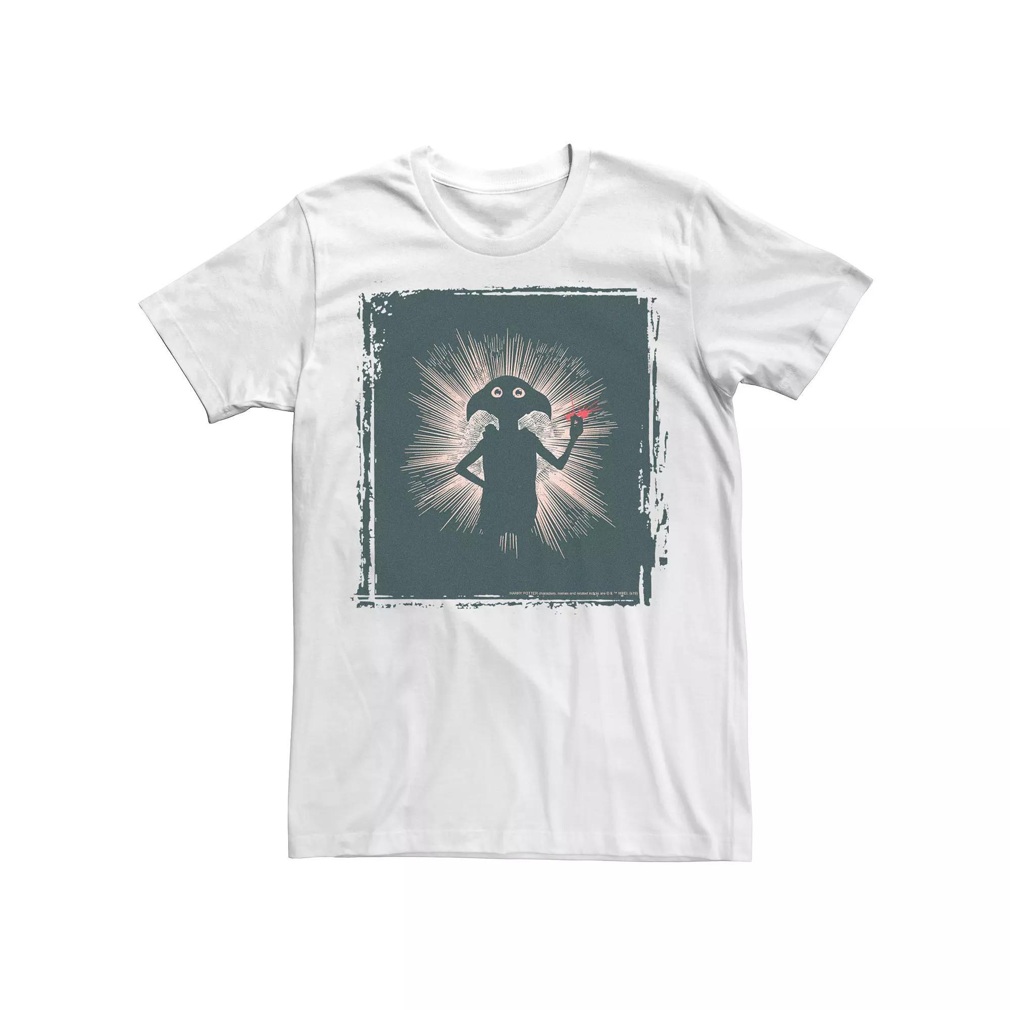 Men's Harry Potter Dobby Silhouette Tee, Size: 3XL, White Product Image