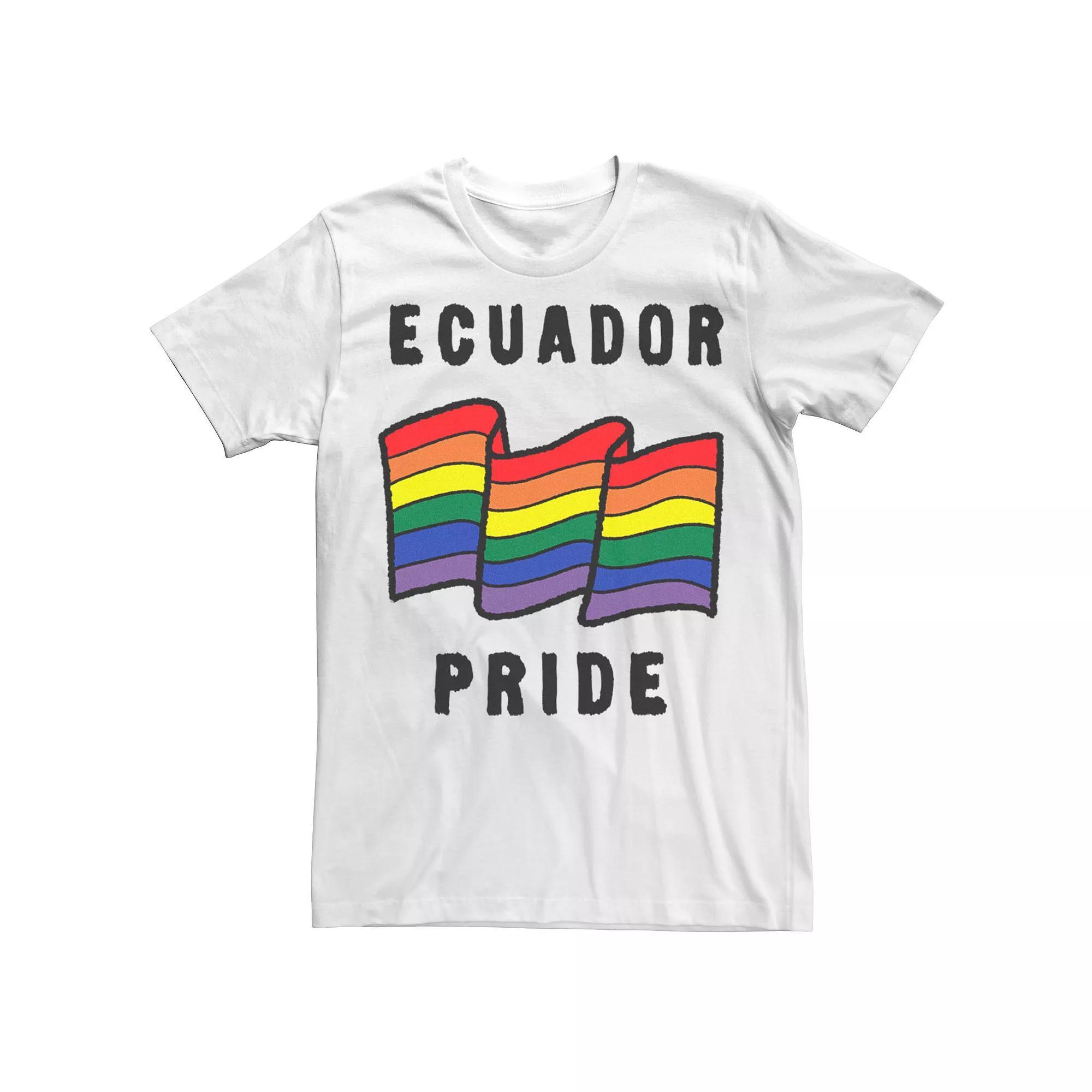 Men's Gonzales Ecuador Pride Sketched Flag Tee,  Product Image