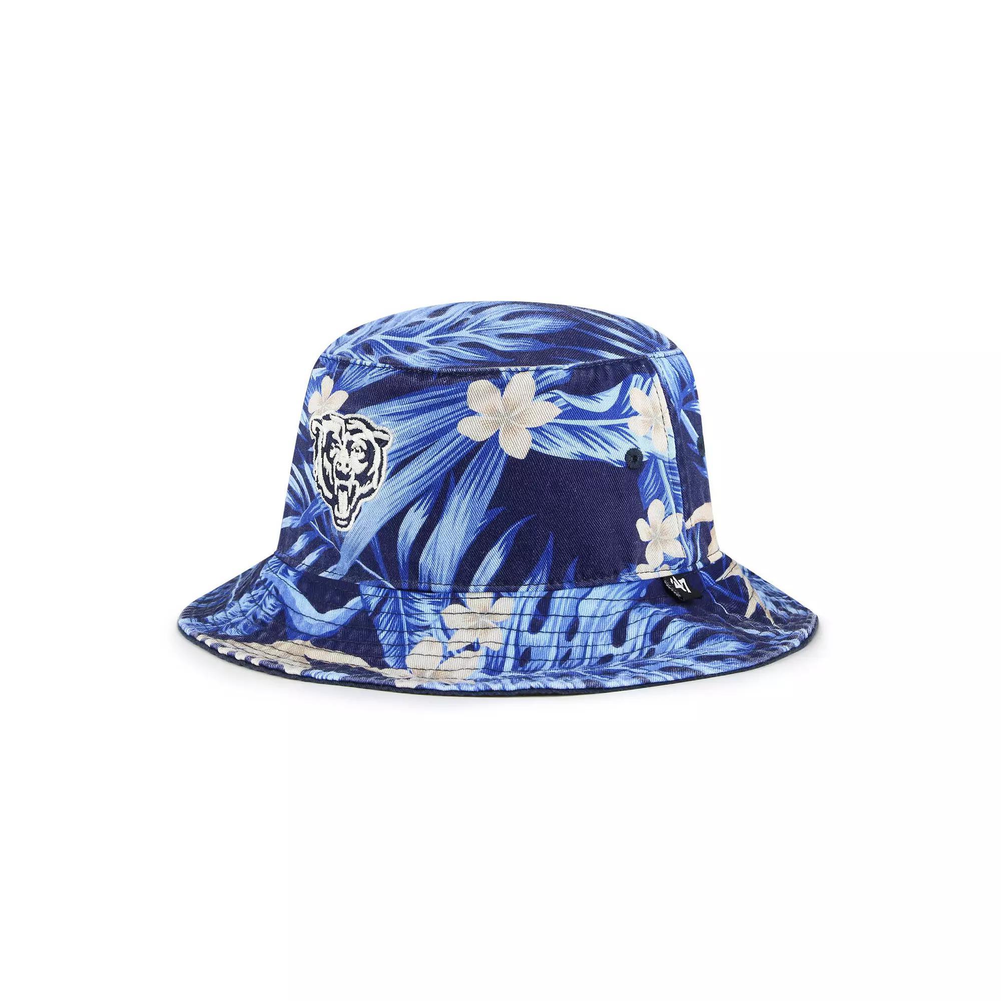 Men's '47 Navy Chicago Bears Tropicalia Bucket Hat,  Product Image