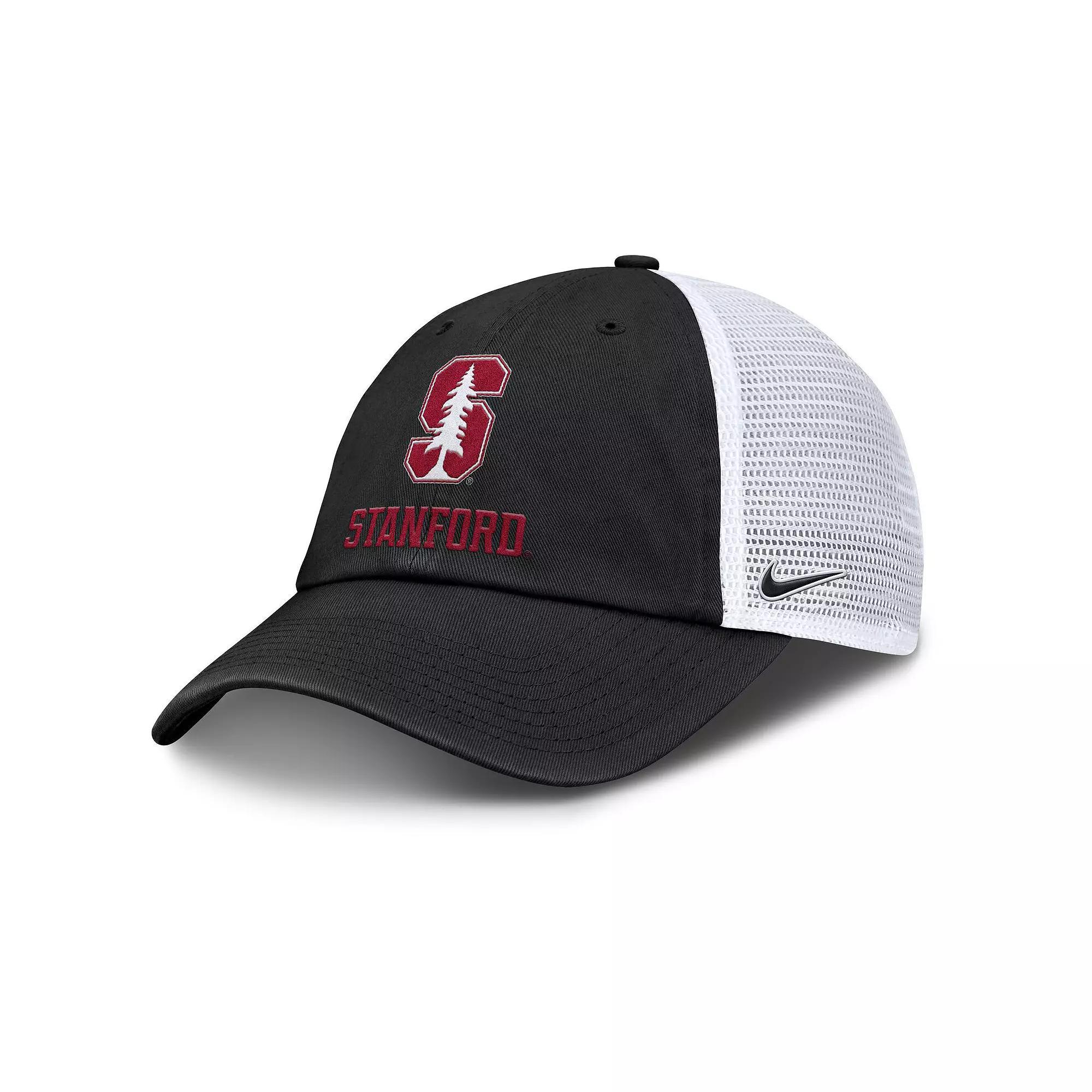 Men's Nike Black Stanford Cardinal Club Trucker Adjustable Hat Product Image