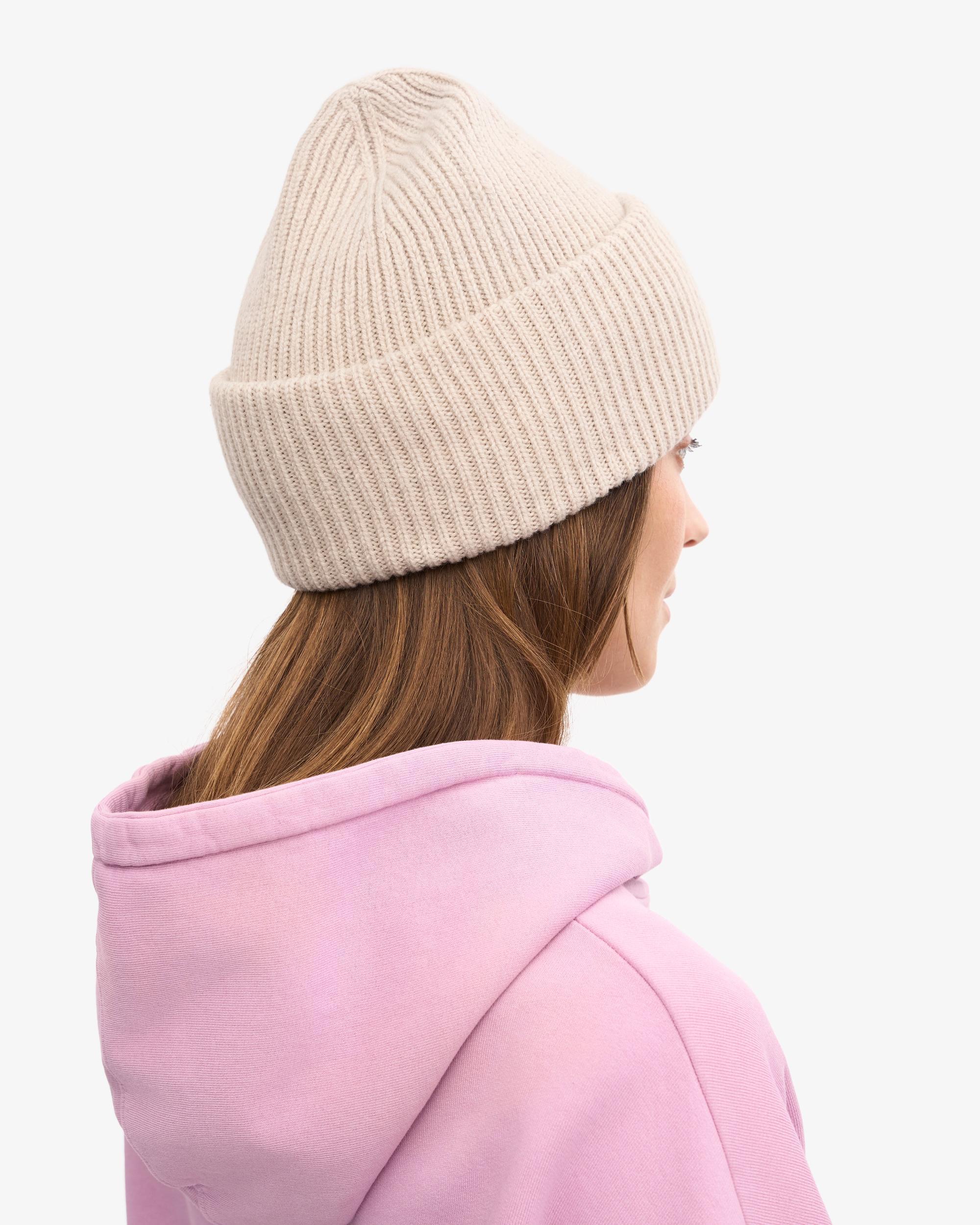 Merino Wool Hat - Ivory White Product Image