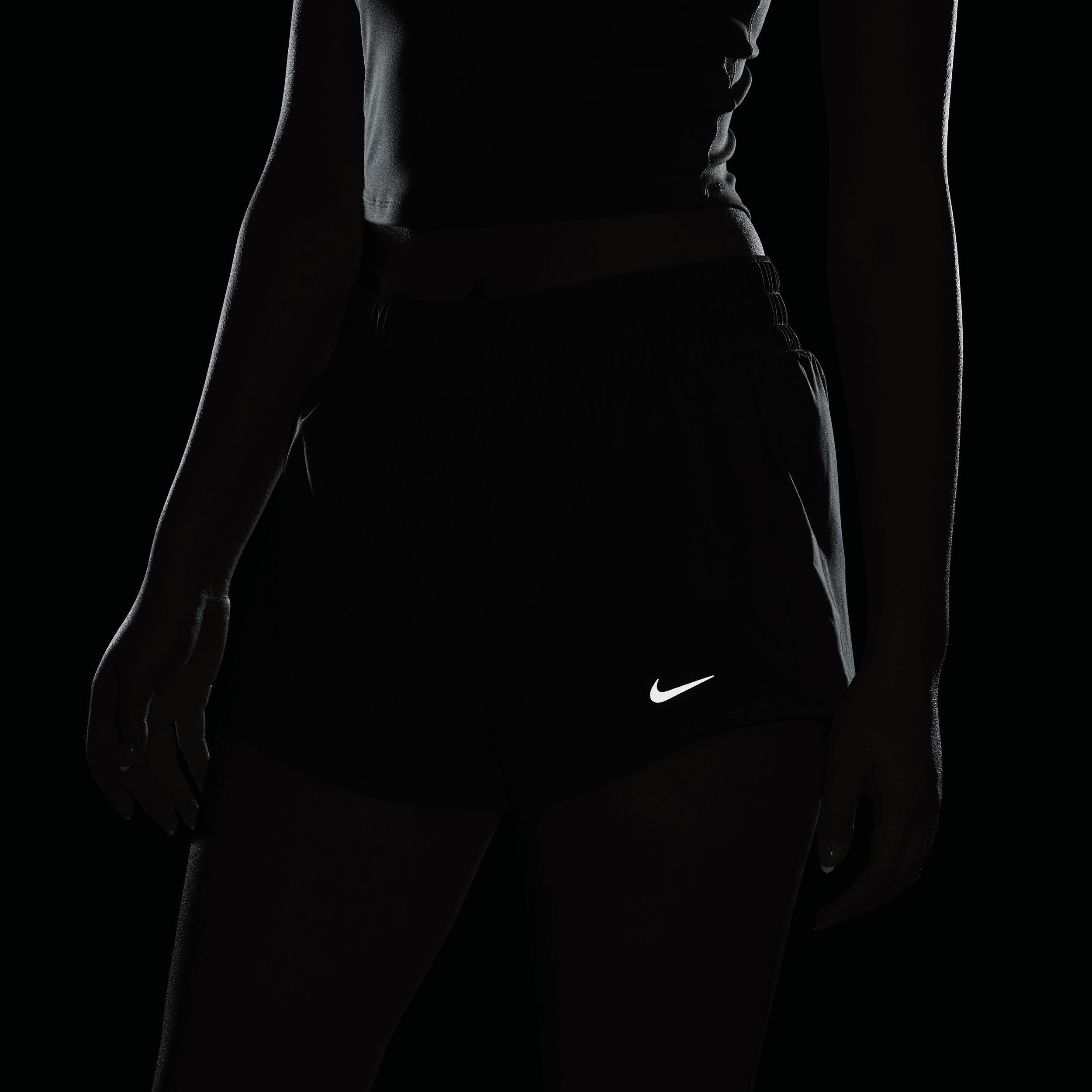 Nike Women's One Dri-FIT Mid-Rise 3" Brief-Lined Shorts Product Image