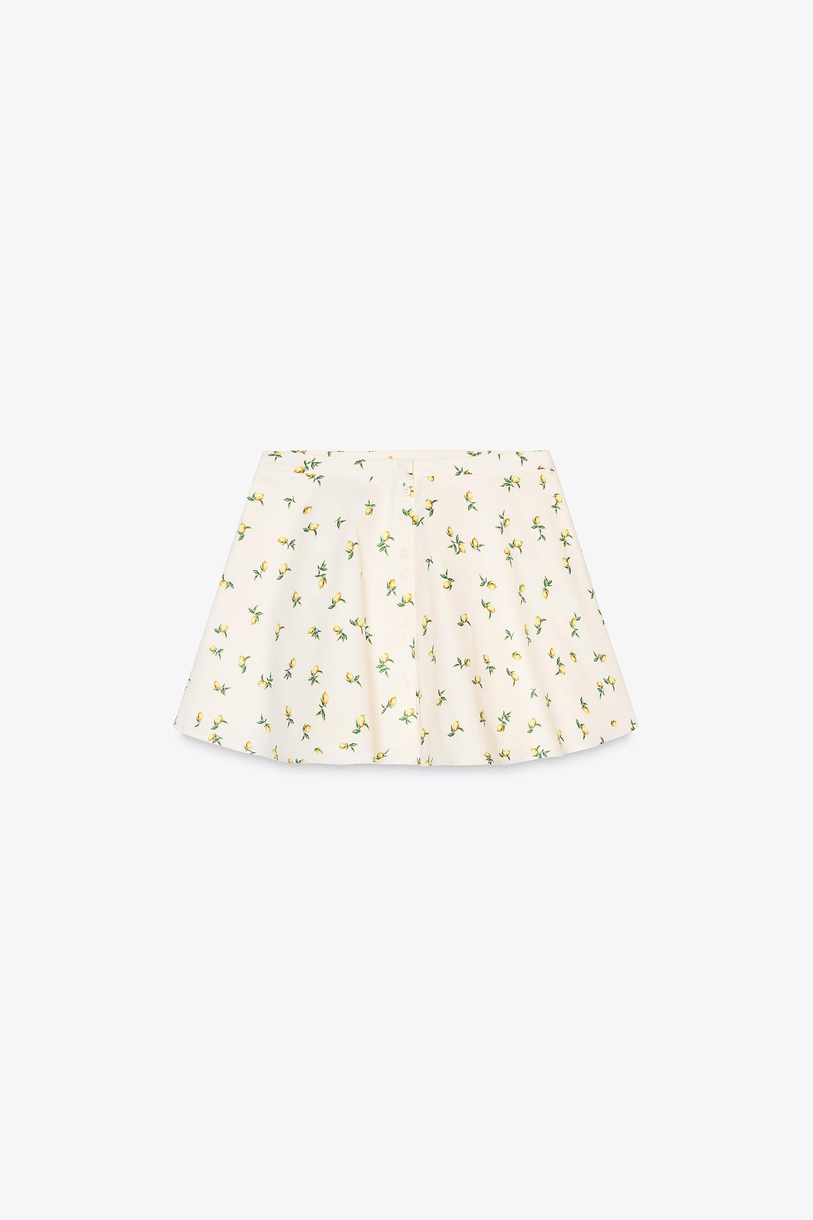 LEMON PRINT MINI SKIRT Product Image