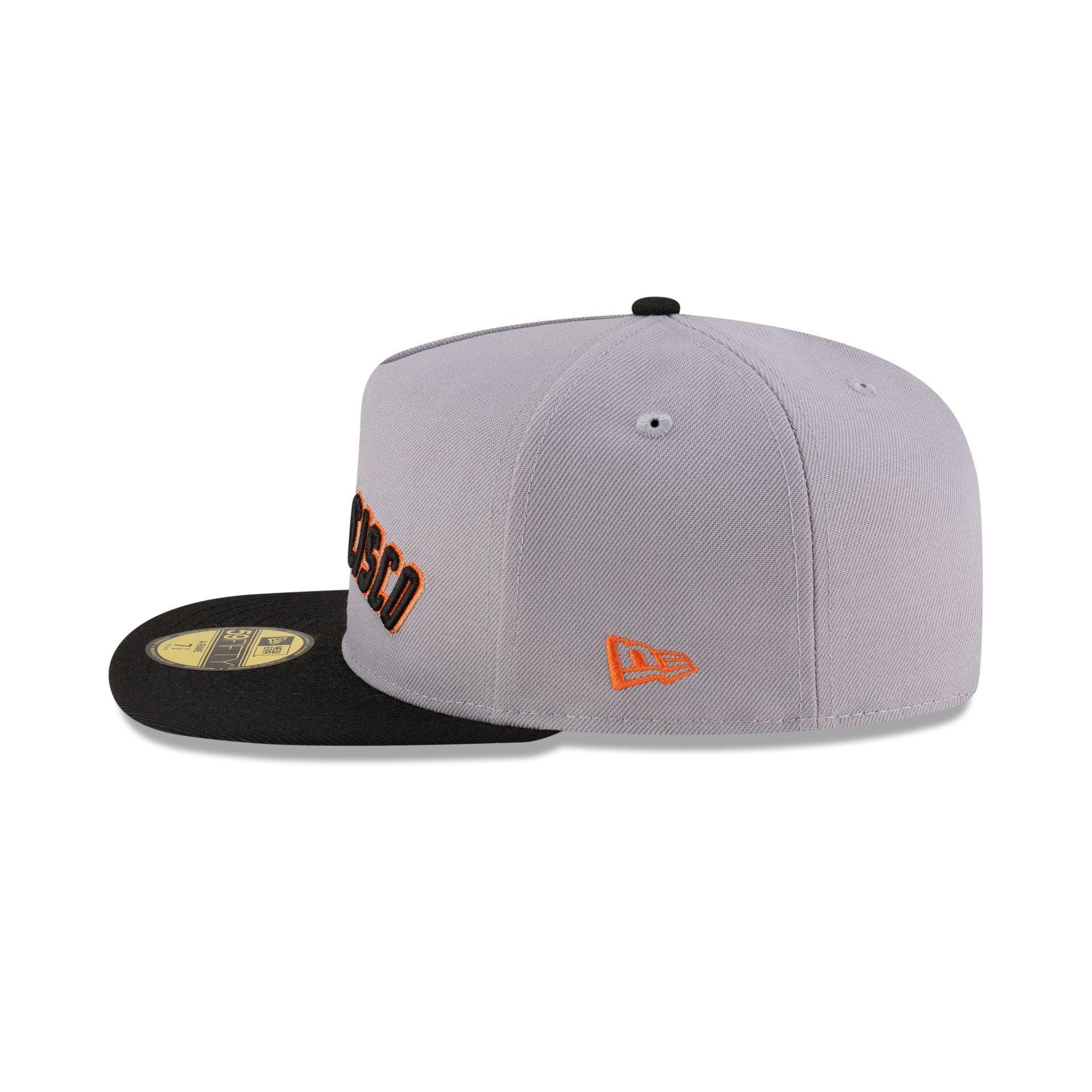Just Caps League Sidepatch Gray San Francisco Giants 59FIFTY A-Frame Fitted Hat Male Product Image
