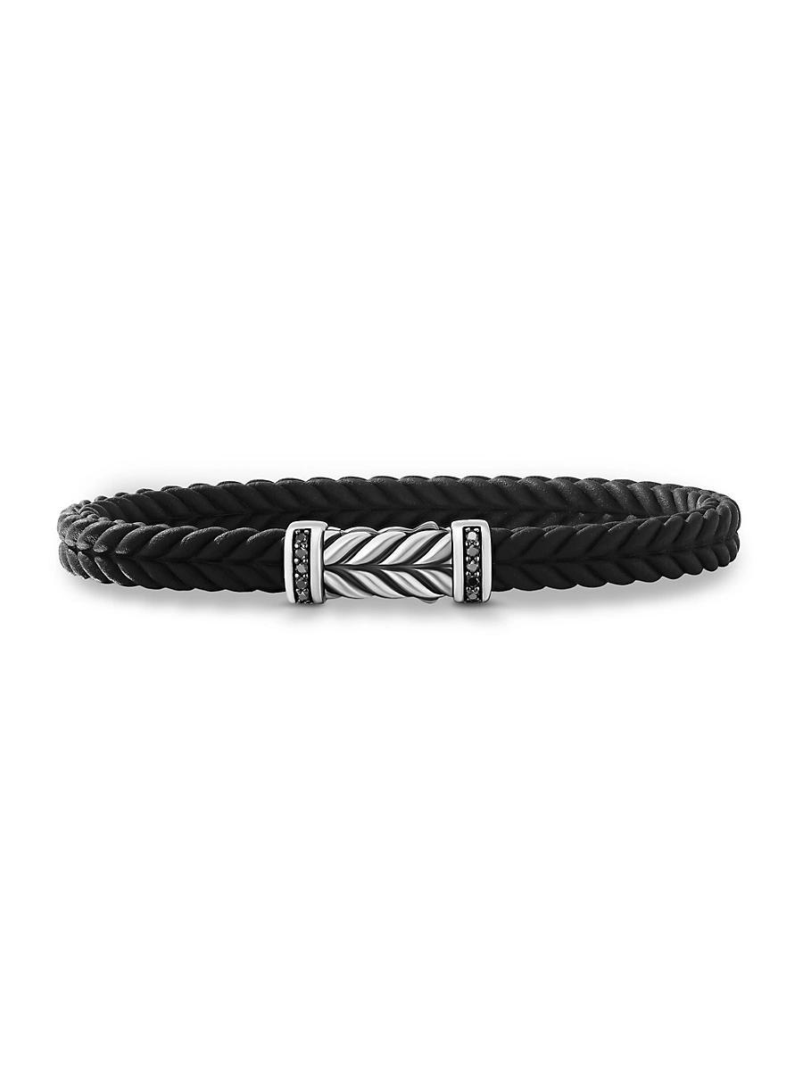 Mens Chevron Rubber Bracelet Product Image