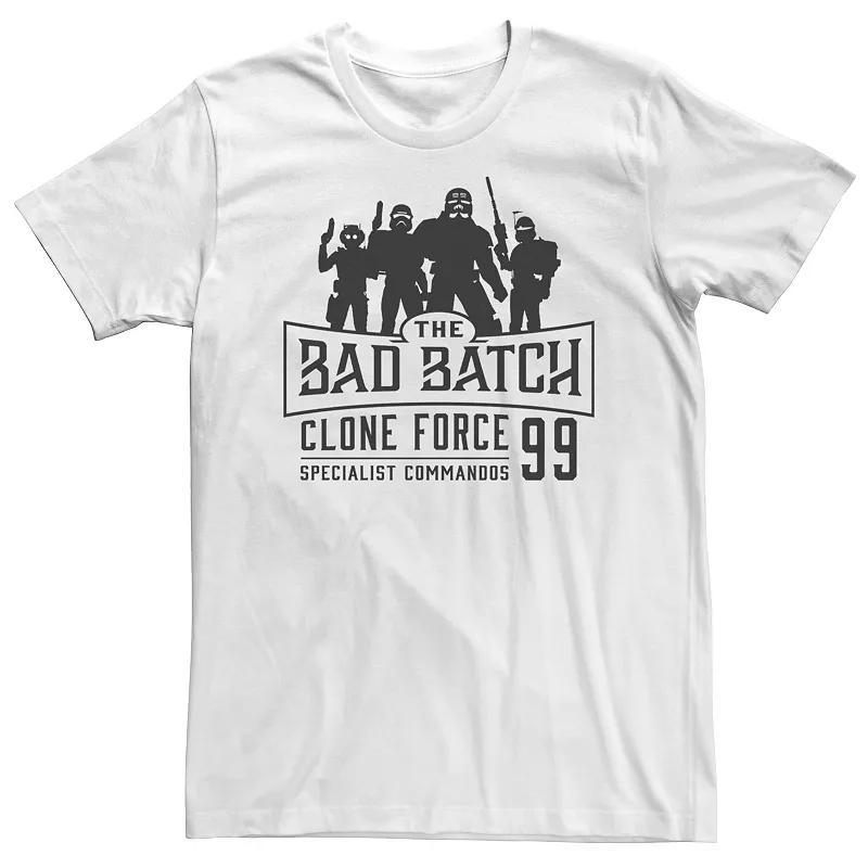 Big & Tall Star Wars Bad Batch Emblem Tee, Men's, Size: 3XL Tall, White Product Image