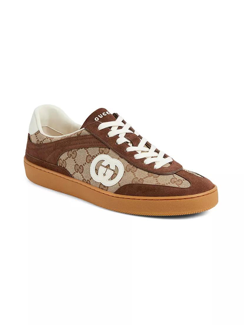 G74 GG Canvas & Suede Sneakers Product Image