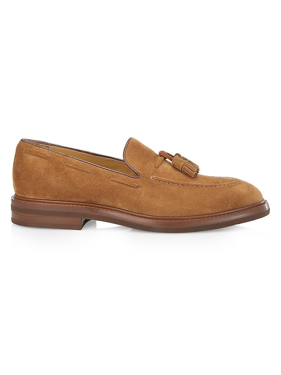 Men's Suede Tassel Loafers Product Image