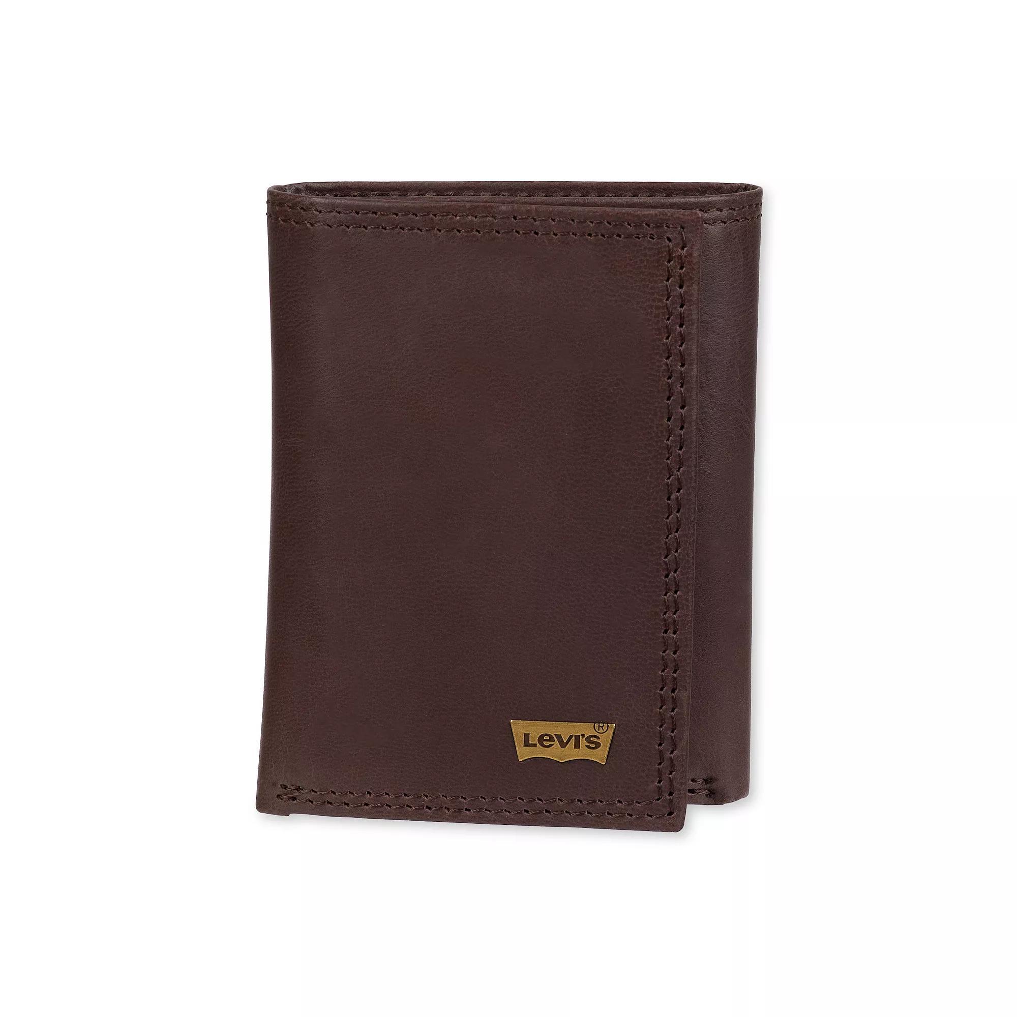 Men's Levi's® RFID Extra Capacity Trifold Wallet, Brown Product Image