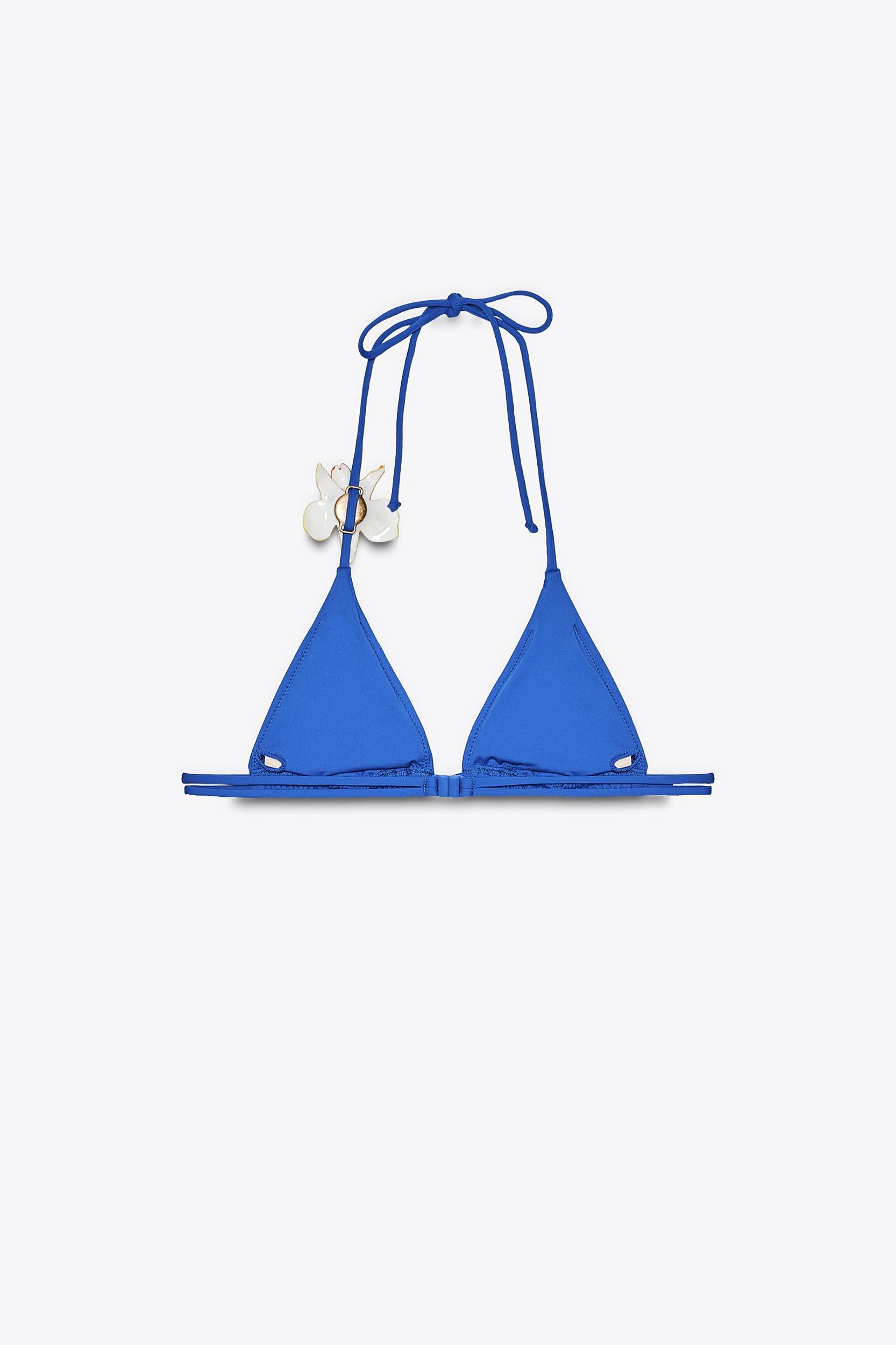 FLORAL TRIANGLE BIKINI TOP Product Image