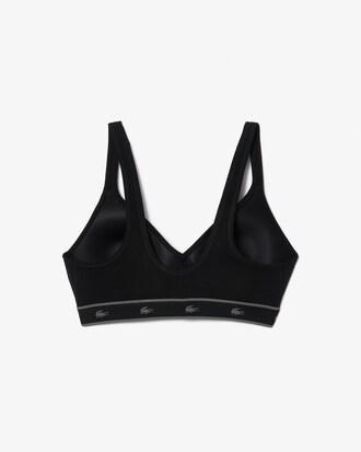 Padded Stretch Cotton Triangle Bralette Product Image
